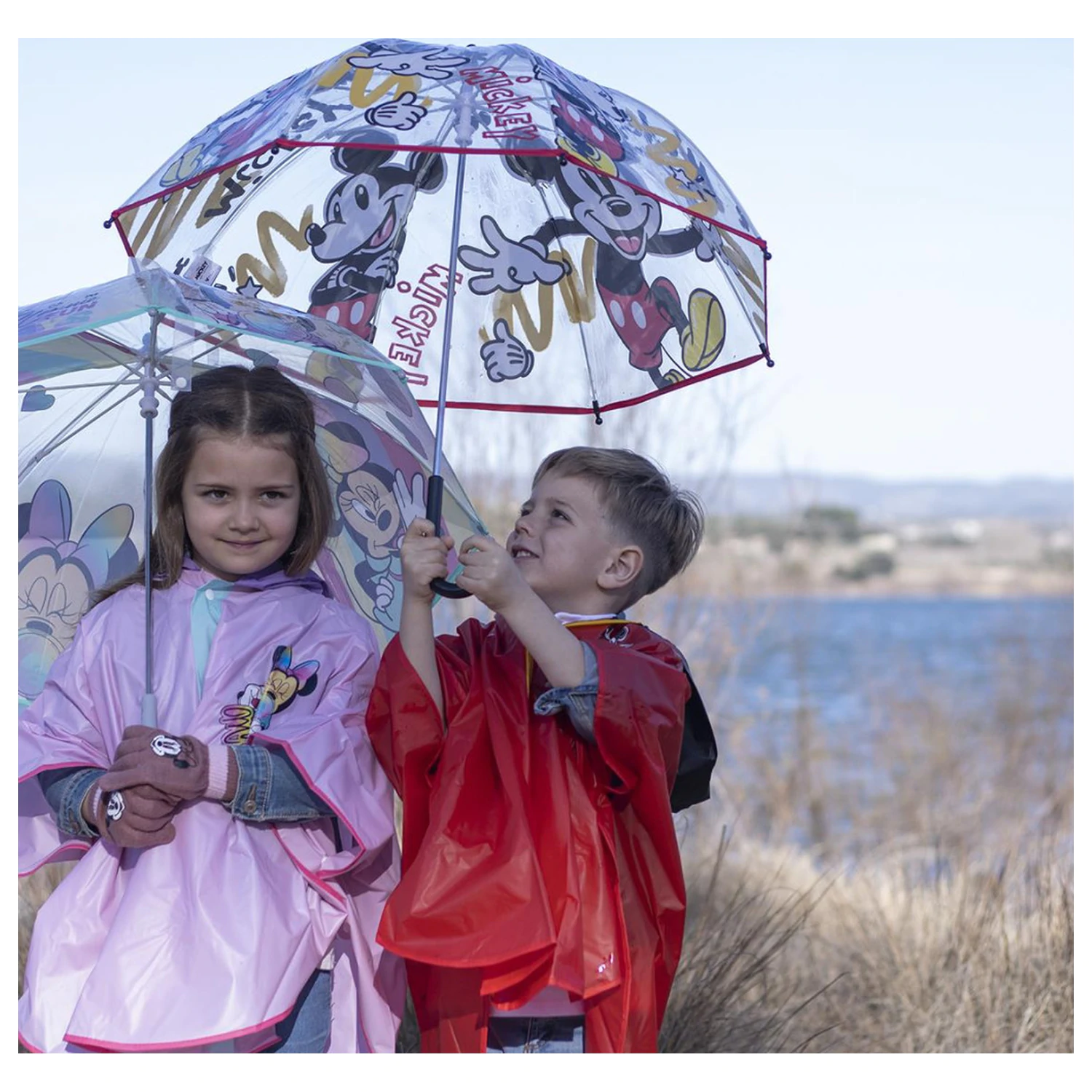 Disney Mickey Cartoon Kids Transparent dežnik fotografija izdelka