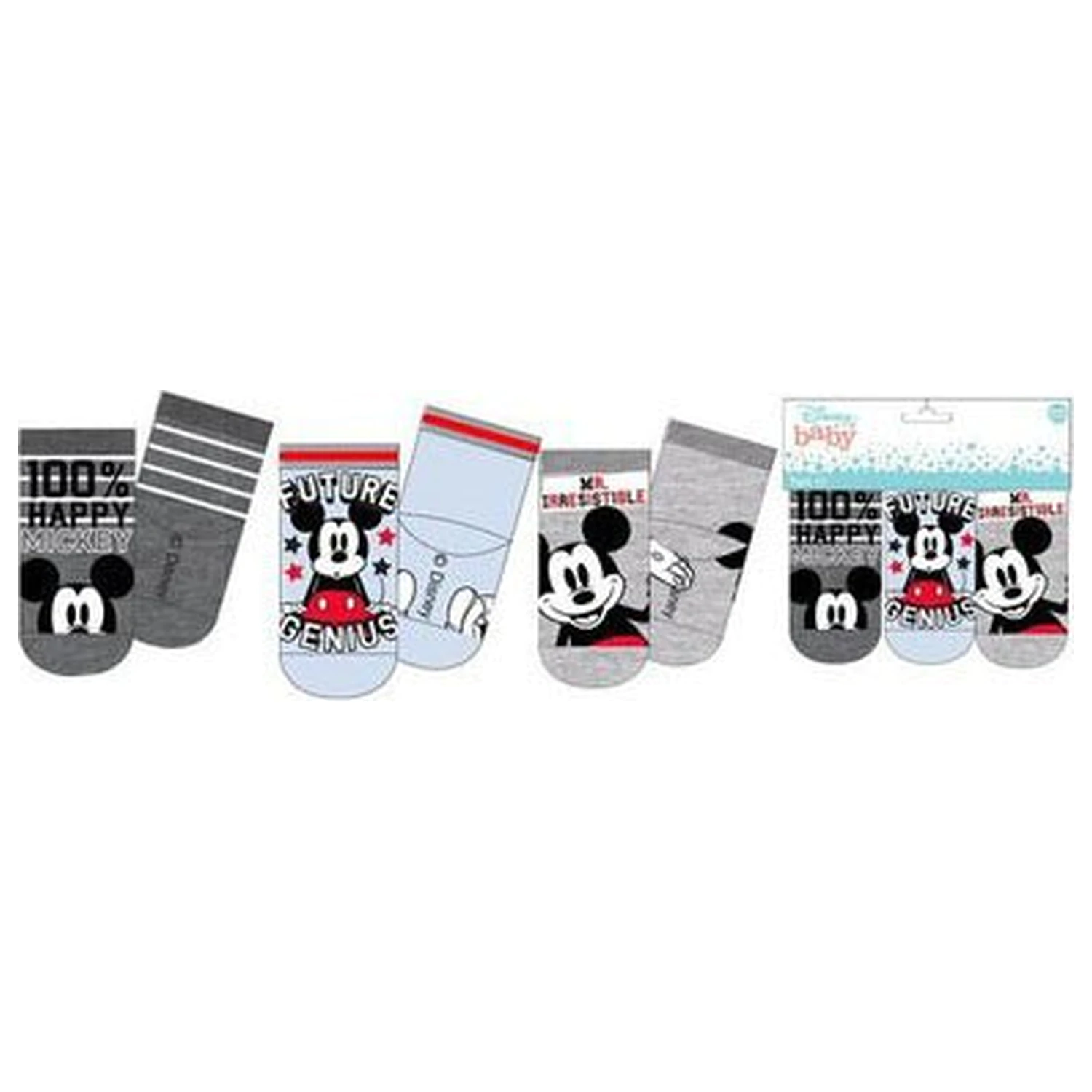 Disney Mickey Genius Blue otroške nogavice 6-12 mesecev fotografija izdelka