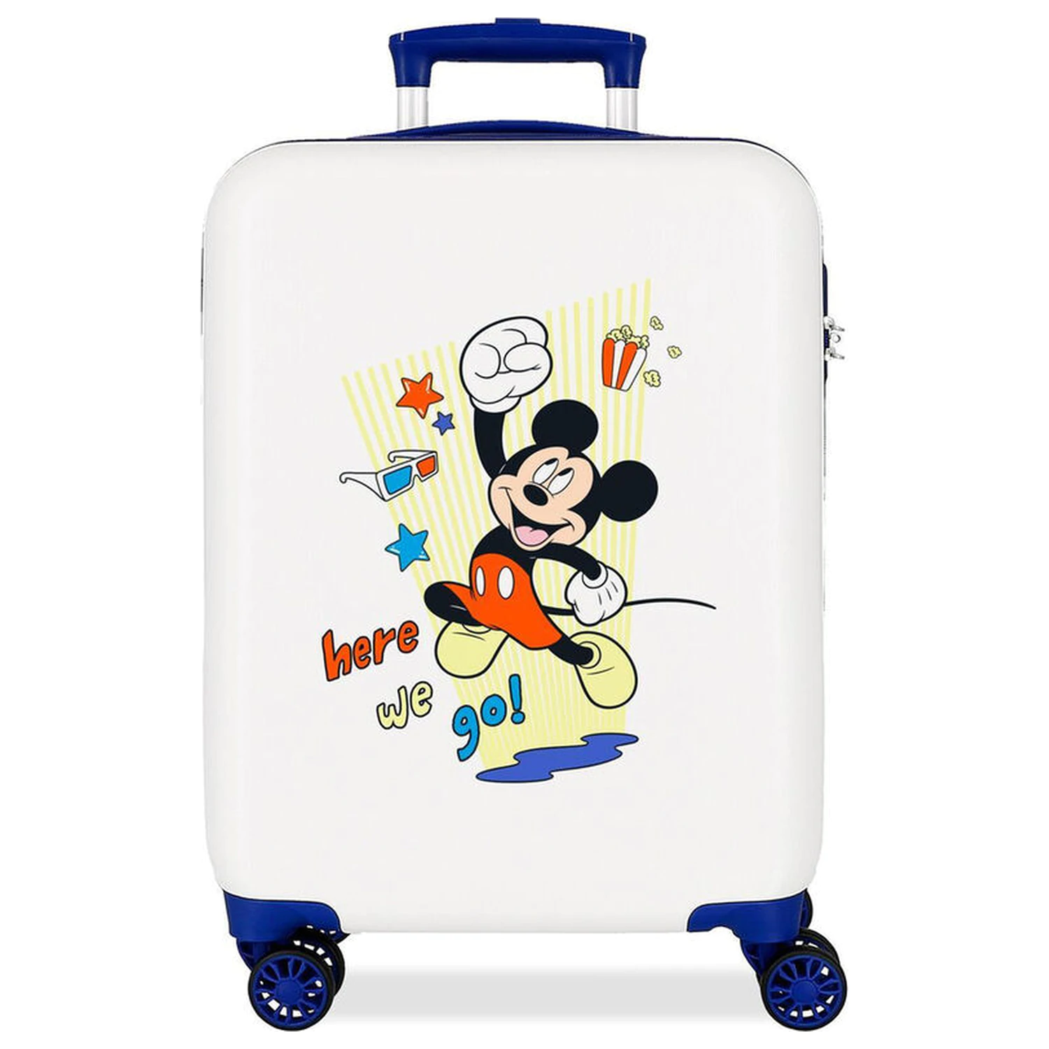 Disney Mickey Here We Go ABS potovalni kovček 55cm fotografija izdelka