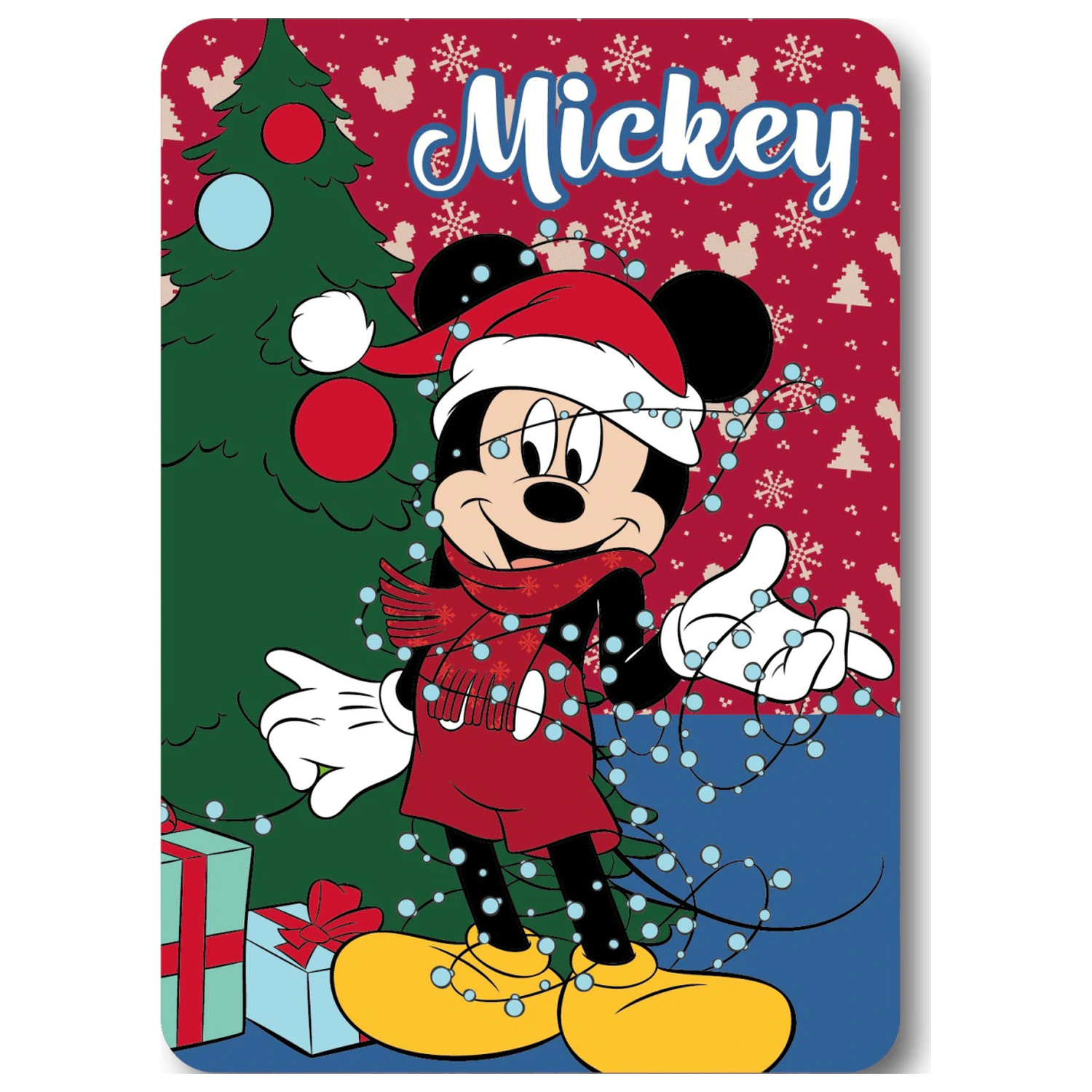 Disney Mickey Lučke Božična Odeja iz flisa fotografija izdelka