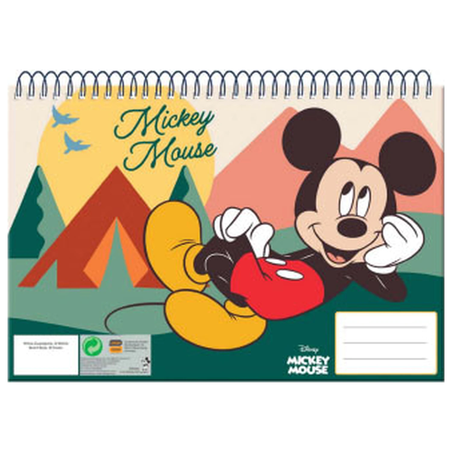 Disney Mickey Nature A/4 spiralni skicirni blok, 30 listov fotografija izdelka