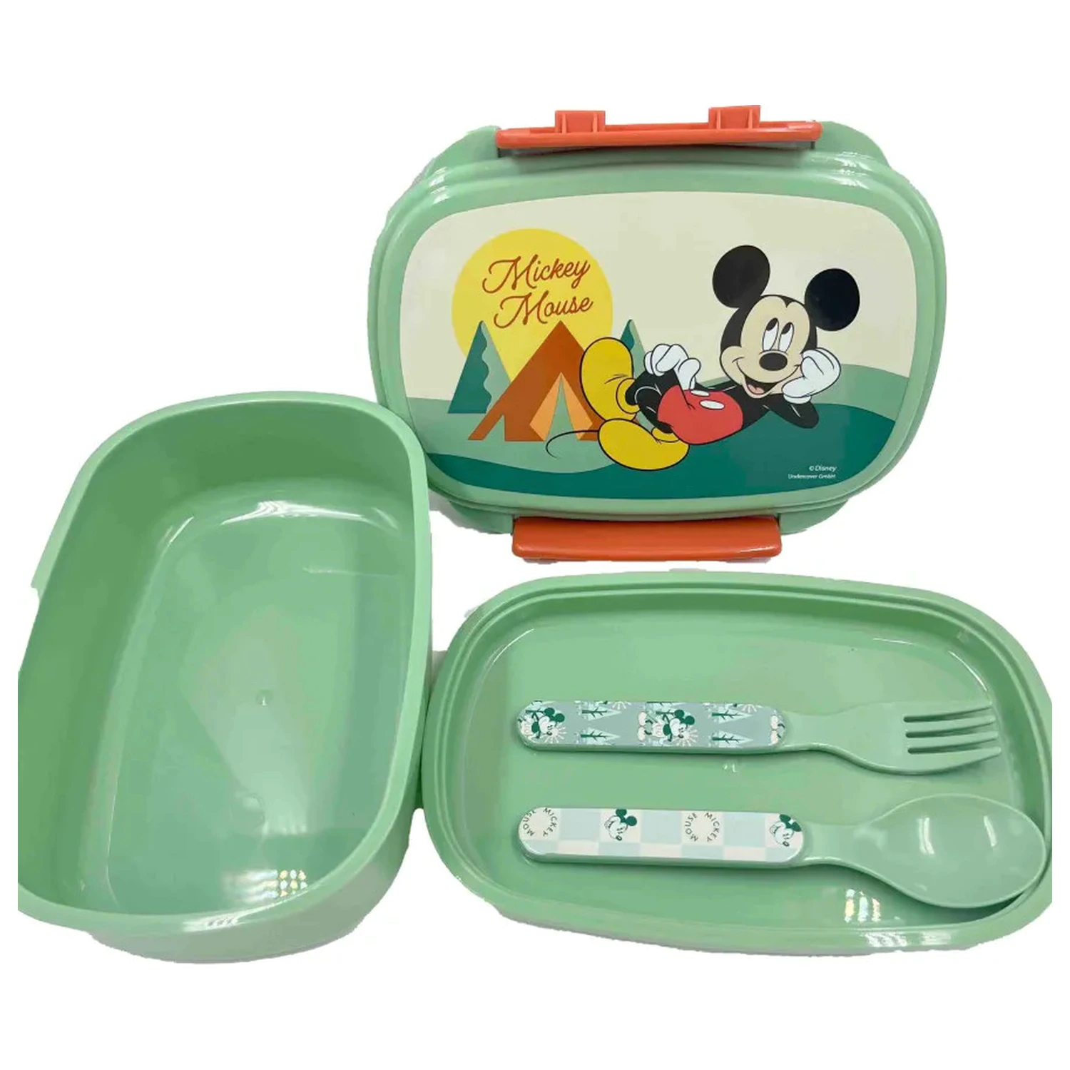 Disney Mickey Nature škatla za sendviče + set jedilnega pribora fotografija izdelka