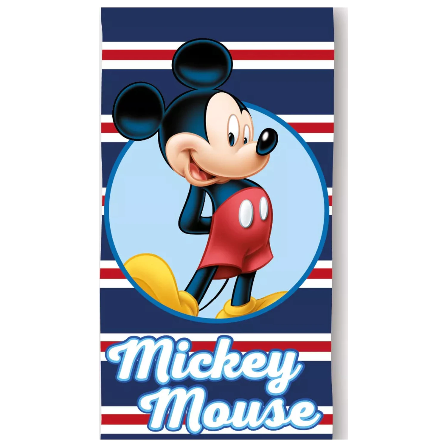 Disney Mickey Navy Stripe Brisača 70x140cm fotografija izdelka