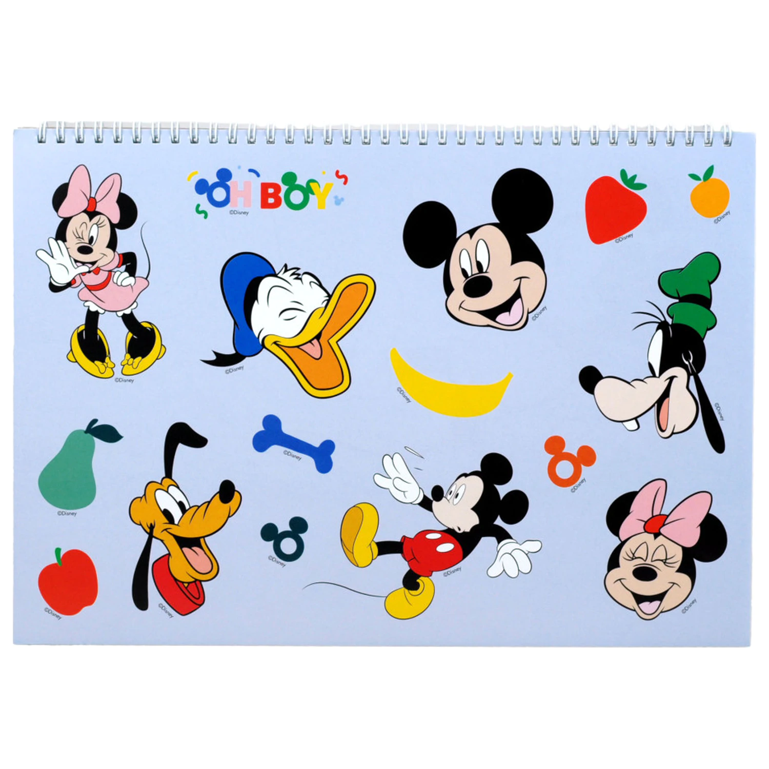 Disney Mickey Oh Boy A/4 spiralni skicirni blok 40 listov z nalepkami fotografija izdelka