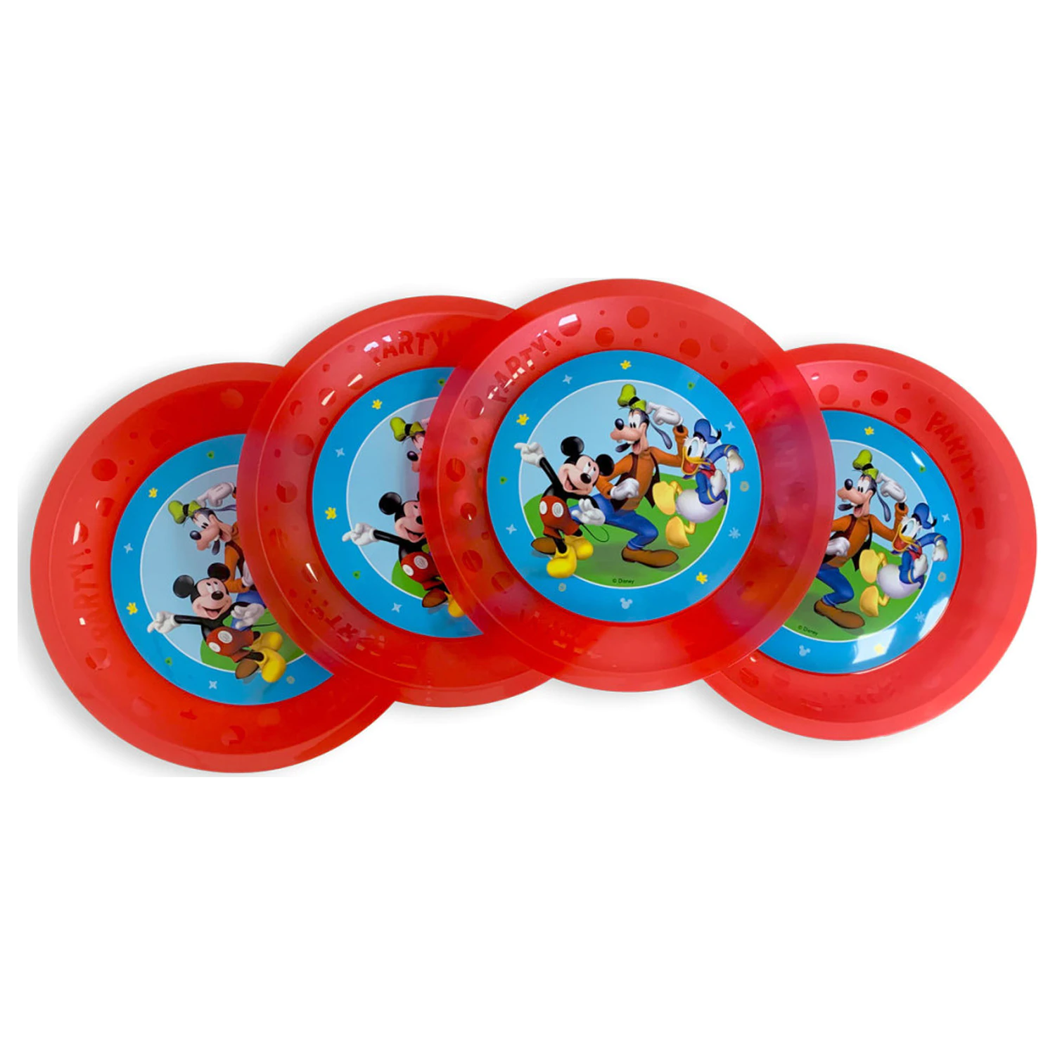 Disney Mickey Rock the House micro premium plastični pladenj, 4-delni set 21 cm fotografija izdelka