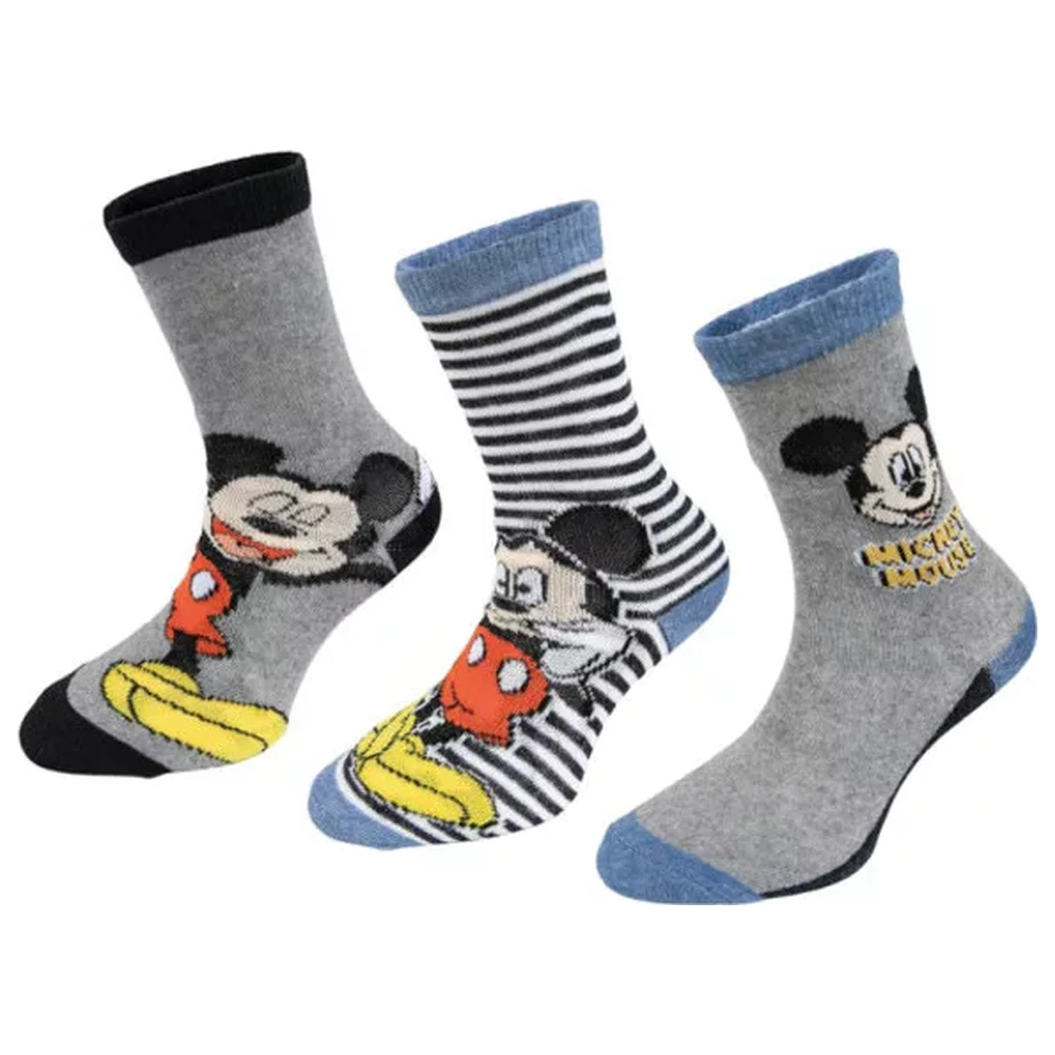 Disney Mickey črtaste otroške nogavice 23/26 fotografija izdelka