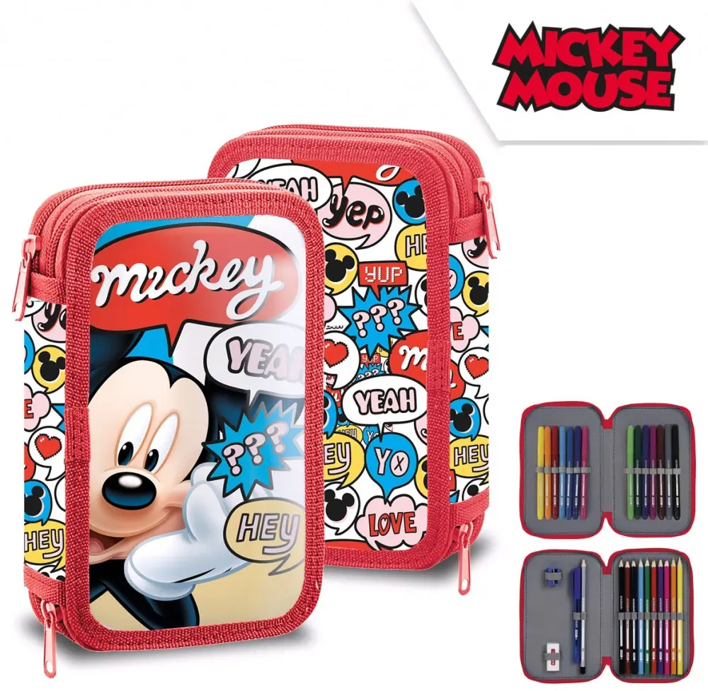 Disney Mickey Mouse napolnjena dvonadstropna peresnica fotografija izdelka