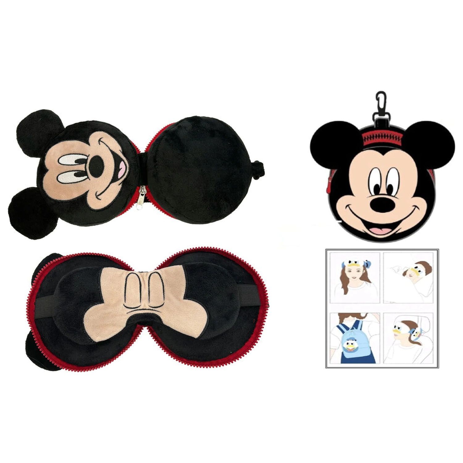 Disney Mickey potovalna blazina + maska fotografija izdelka