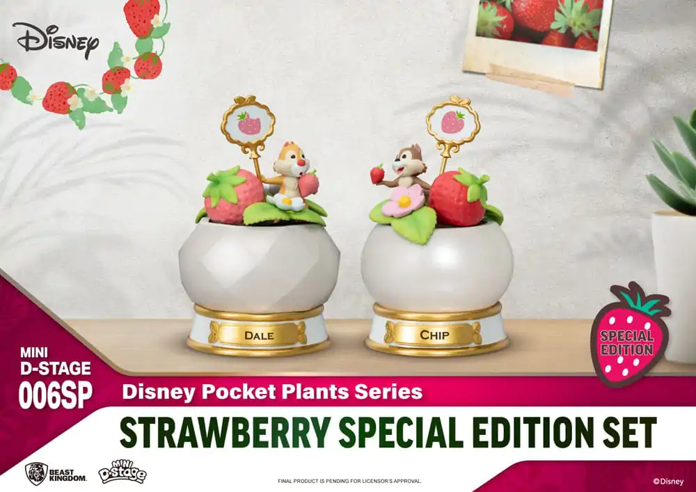 Disney Mini Diorama Stage Figurice Pocket Plants Series Strawberry Special Edition Set 12 cm fotografija izdelka