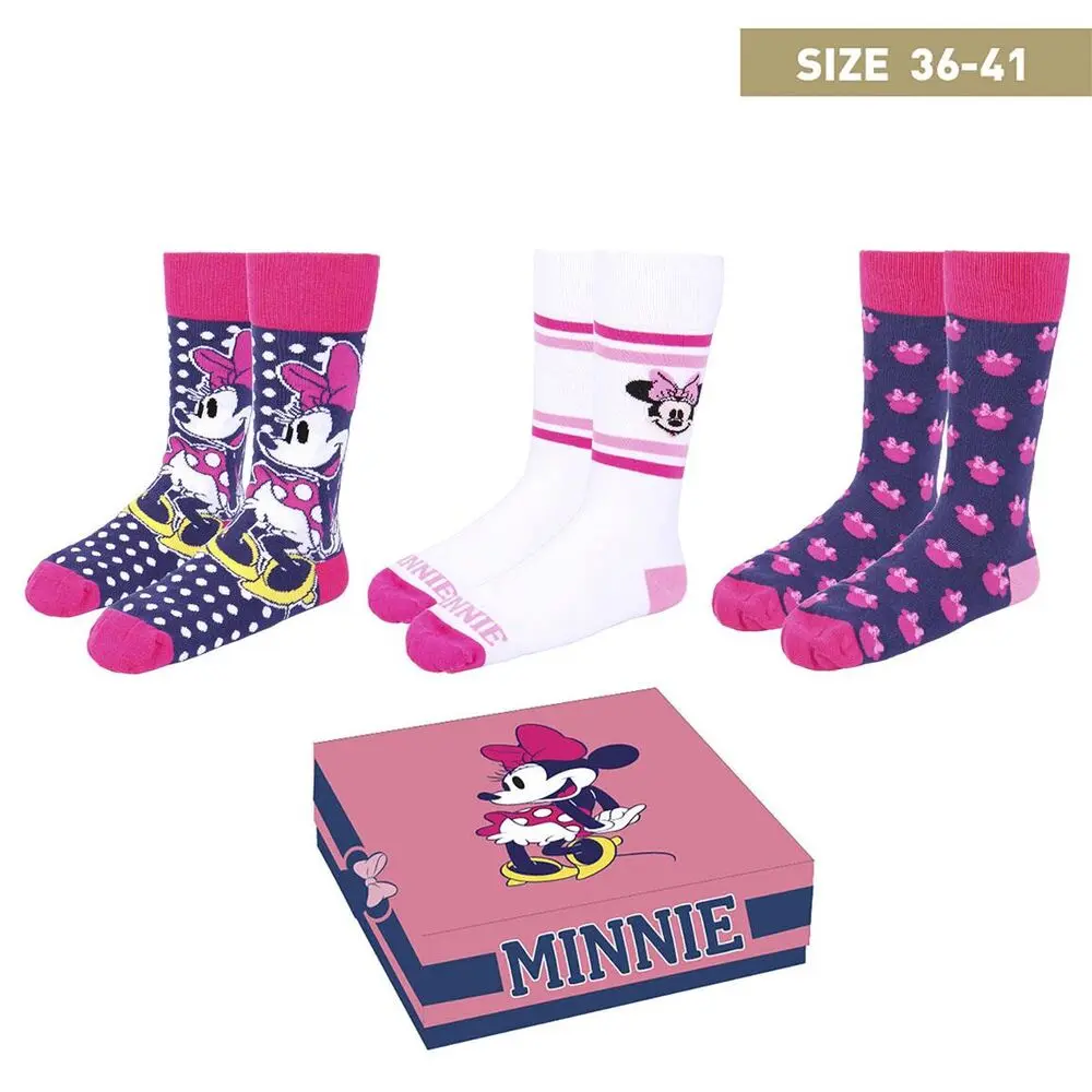 Disney Nogavice 3-Pack Minnie Mouse 36-41 fotografija izdelka