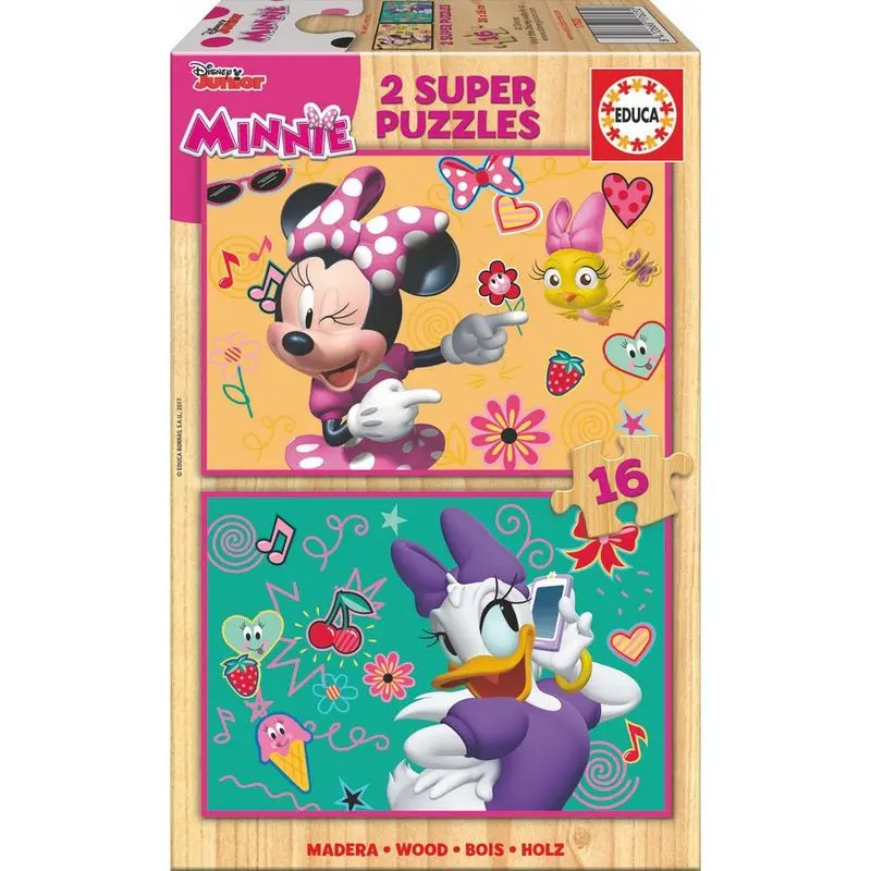 Disney Minnie and The Happy Helpers lesene puzzle 2x16 kosov fotografija izdelka