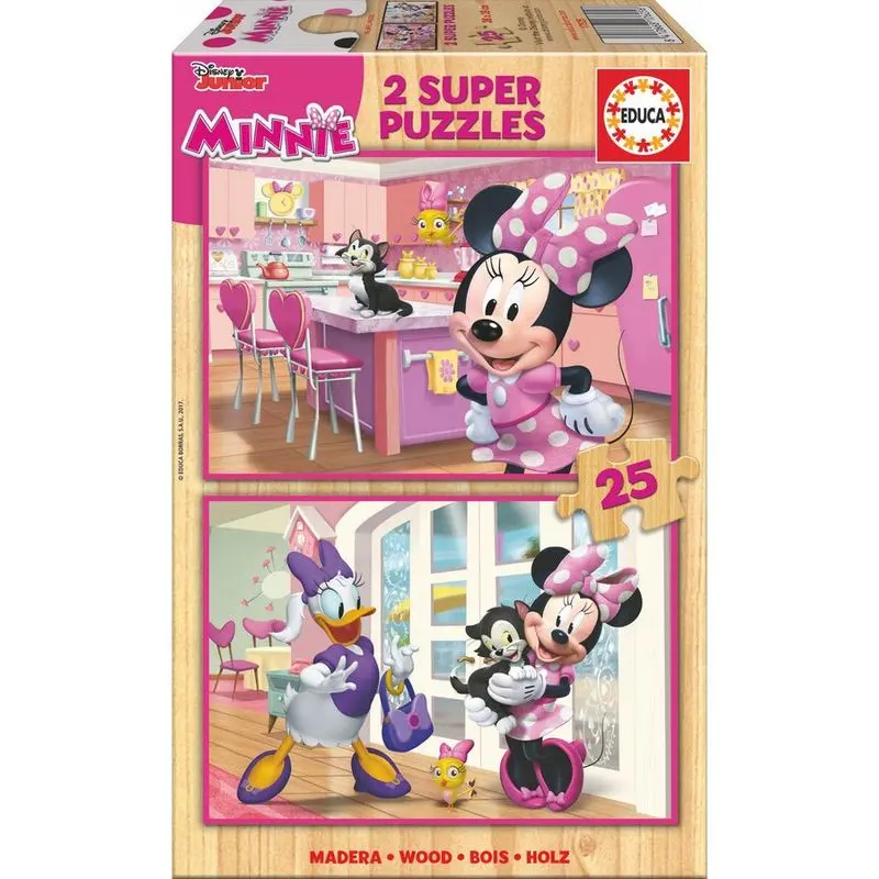 Disney Minnie and The Happy Helpers lesene puzzle 2x25 kosov fotografija izdelka