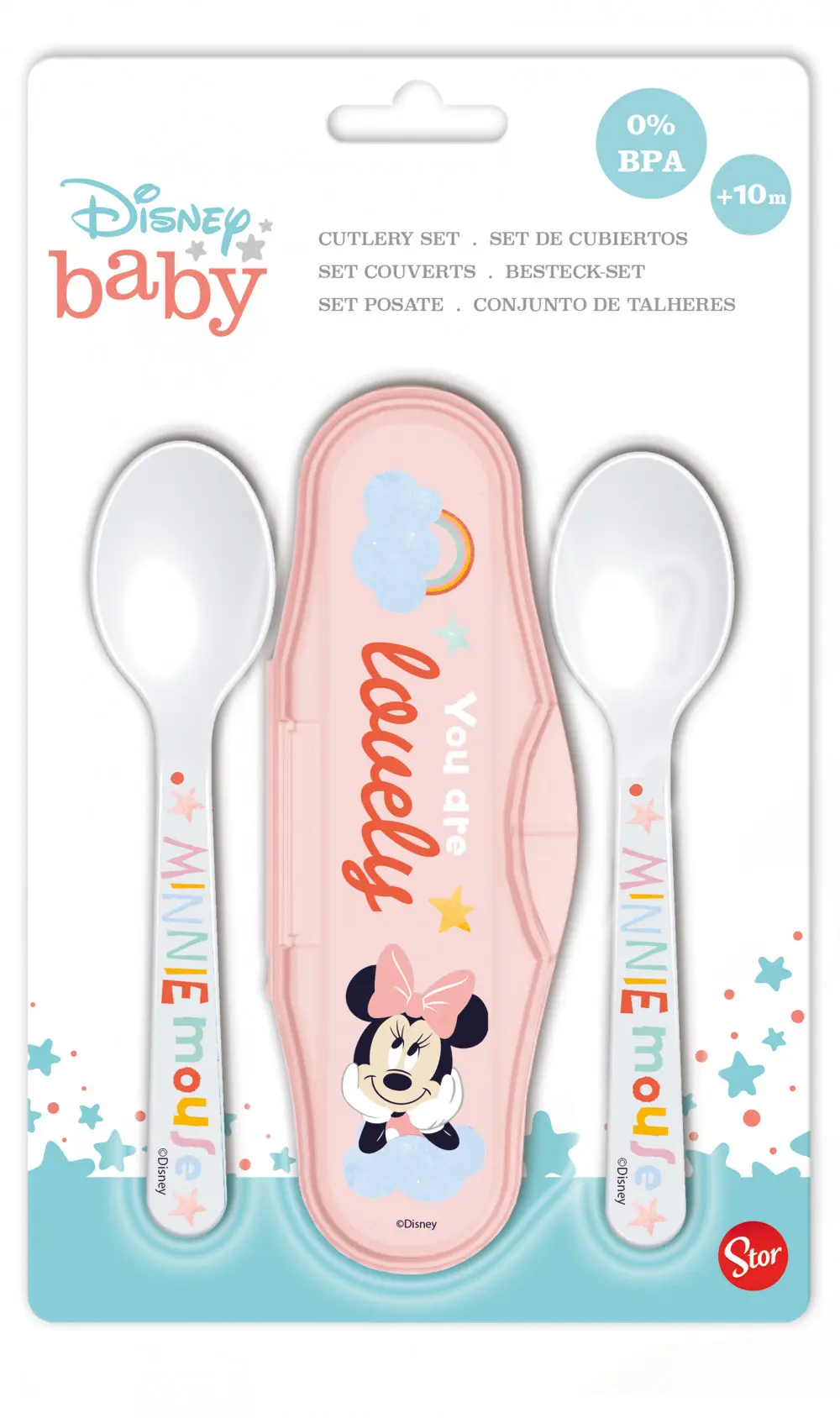 Disney Minnie Mouse Potovalni set jedilnega pribora fotografija izdelka