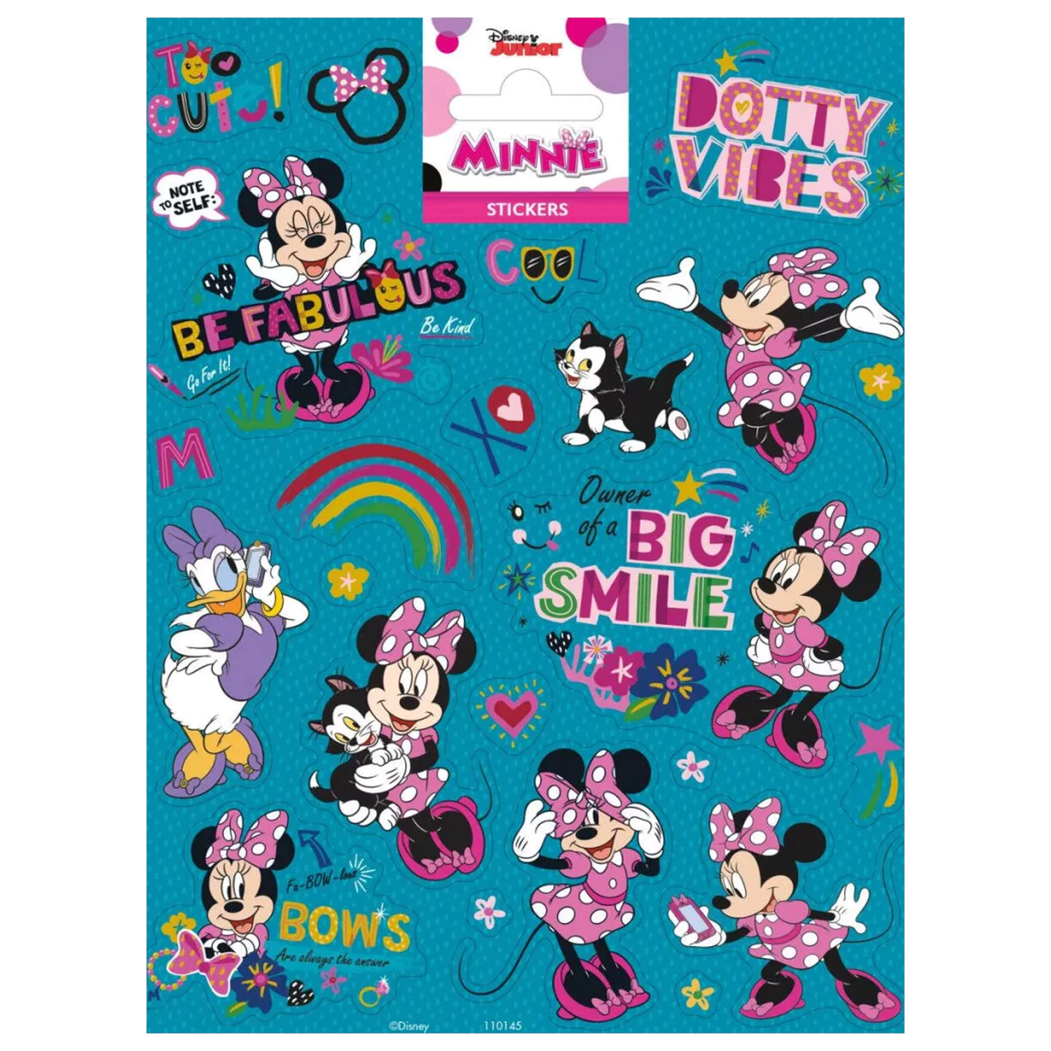 Disney Minnie Velik nasmešek nalepka fotografija izdelka