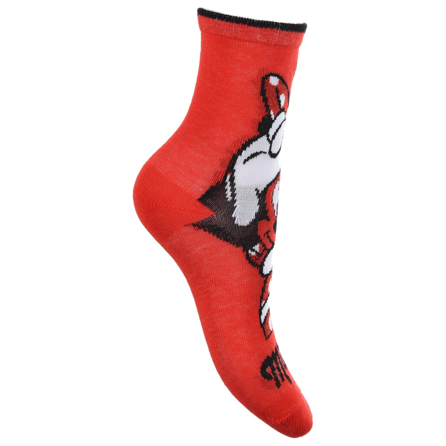 Disney Minnie Mouse Red Bow Otroške nogavice 31/34 fotografija izdelka