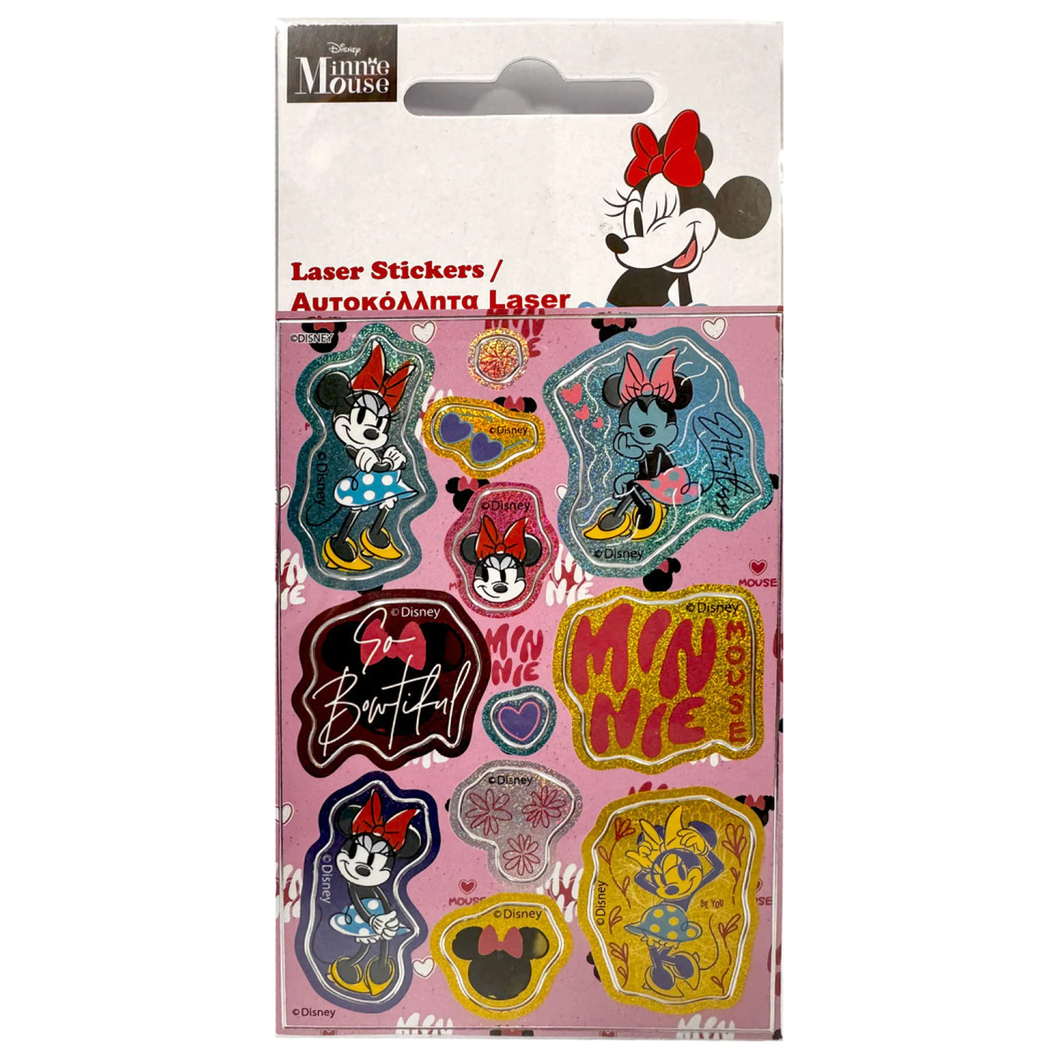 Disney Minnie Bowtiful holografski set nalepk fotografija izdelka