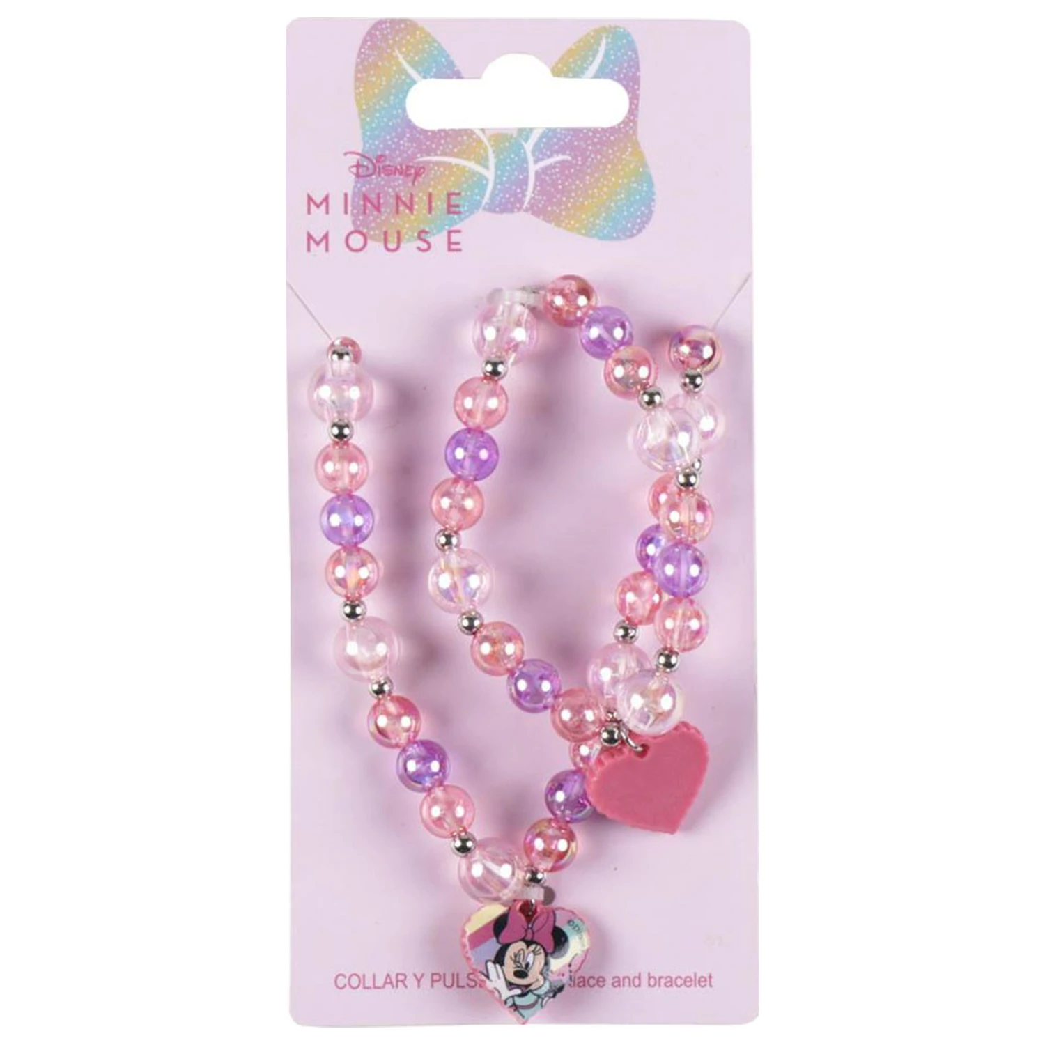 Disney Minnie Bubble Beaded Ogrlica in set zapestnic fotografija izdelka