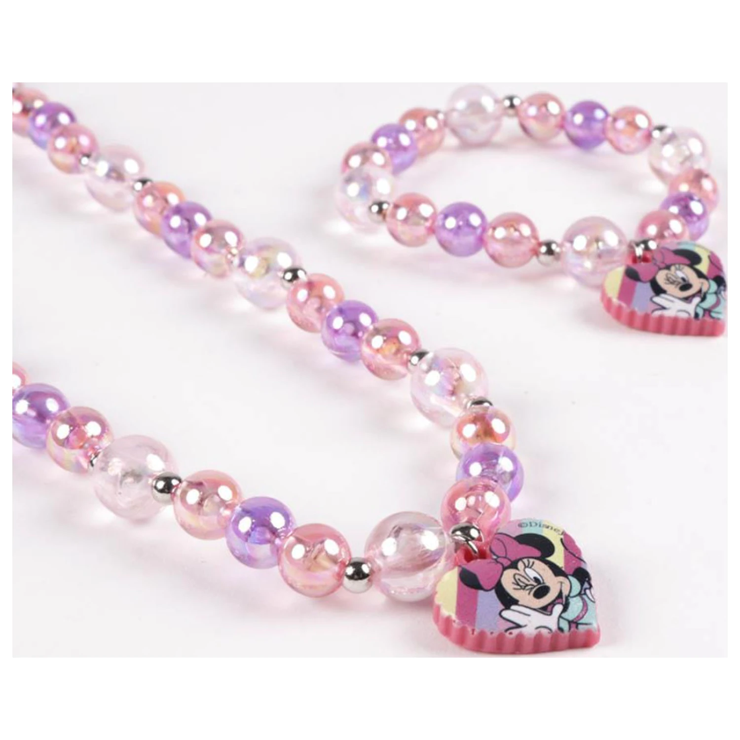 Disney Minnie Bubble Beaded Ogrlica in set zapestnic fotografija izdelka