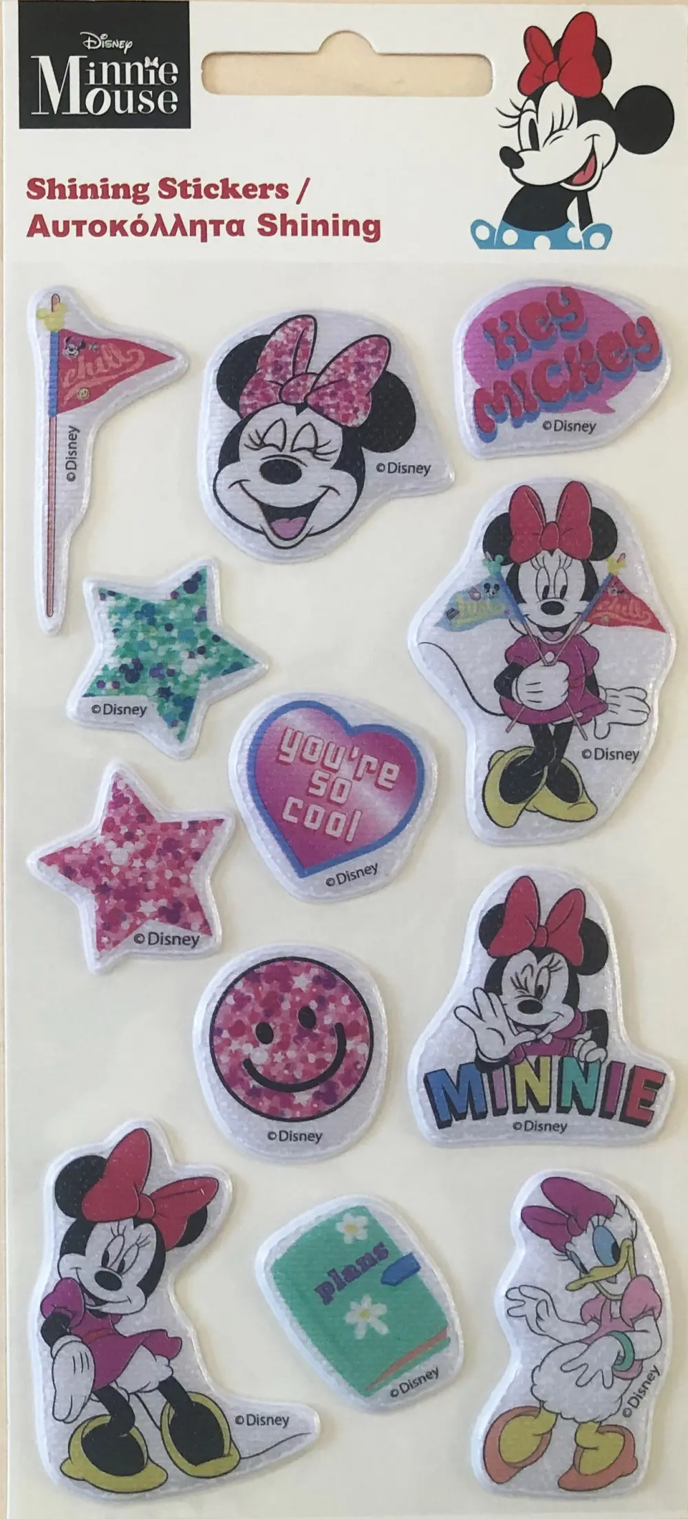 Disney Minnie peneči, napihnjeni penasti set nalepk fotografija izdelka