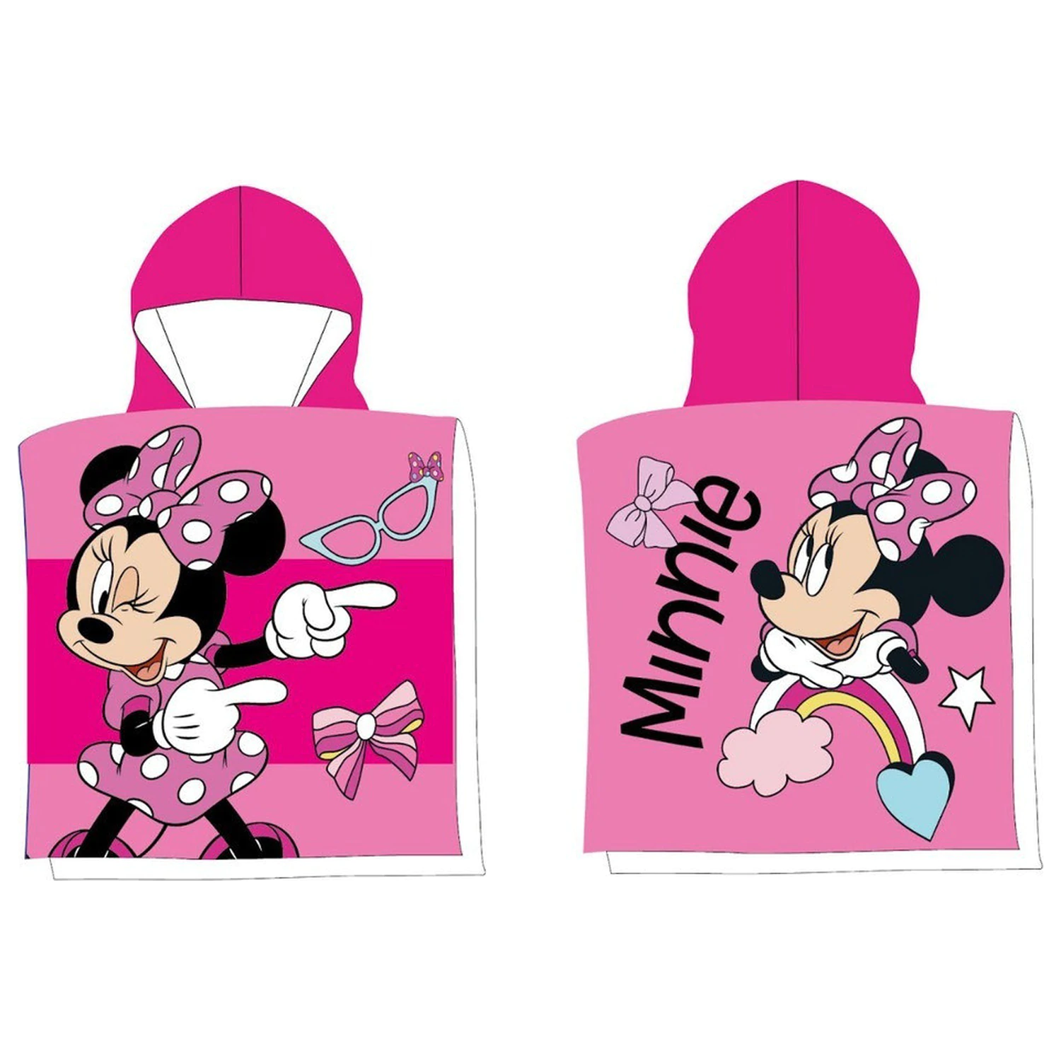 Disney Minnie Fashion Fun kopalni pončo brisača za plažo 50x100 cm fotografija izdelka
