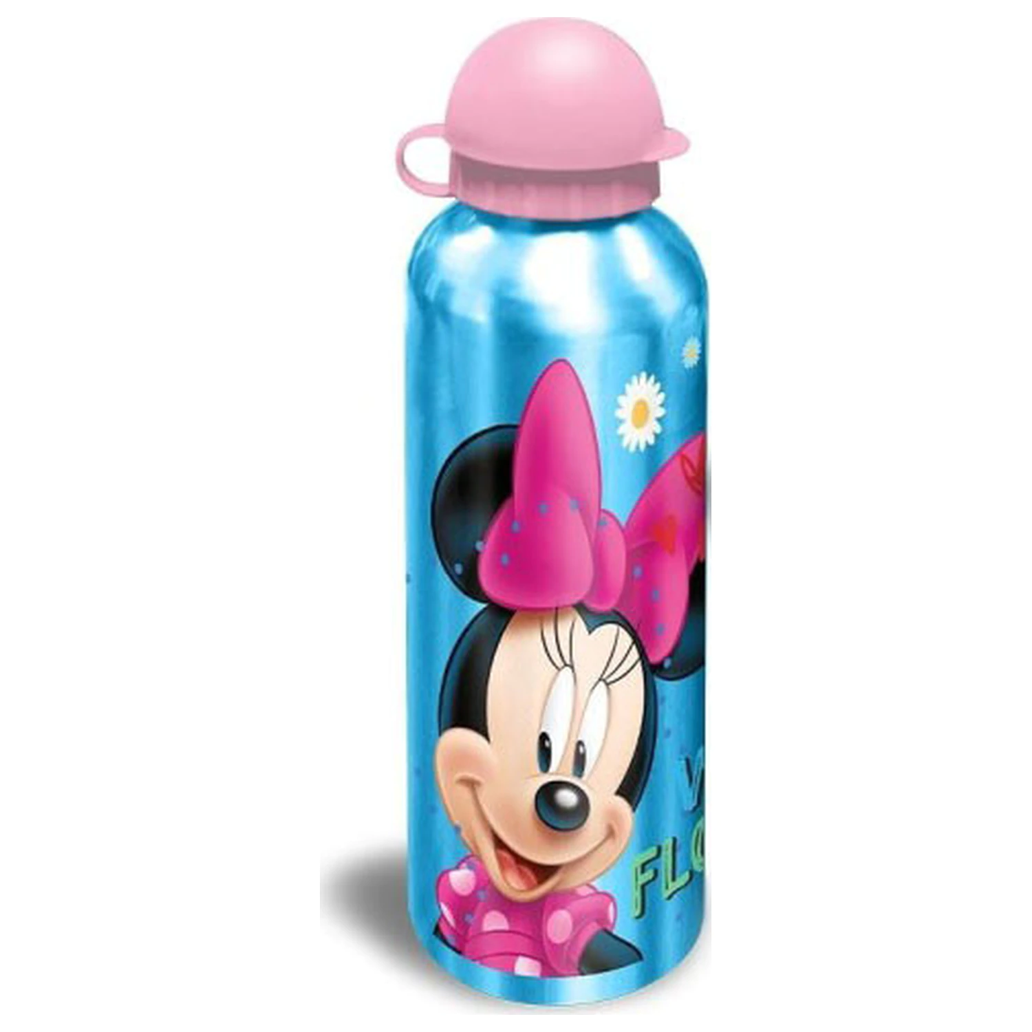Disney Minnie Flower aluminijasta steklenička za pitje s pokrovčkom za otroke 500 ml fotografija izdelka