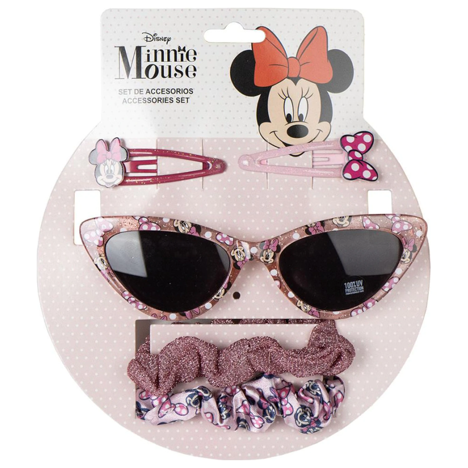 Disney Minnie sijoča sončna očala in komplet lasnih dodatkov fotografija izdelka