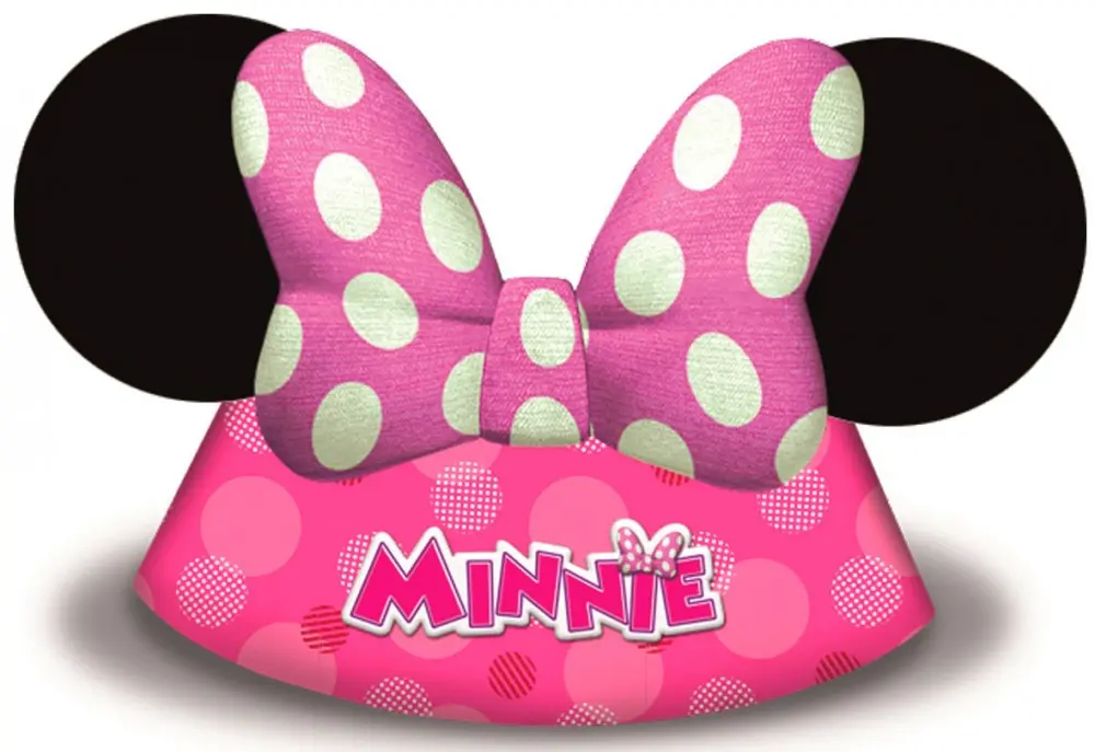 Disney Minnie Happy Helpers klobuki za zabavo, 6 kosov fotografija izdelka