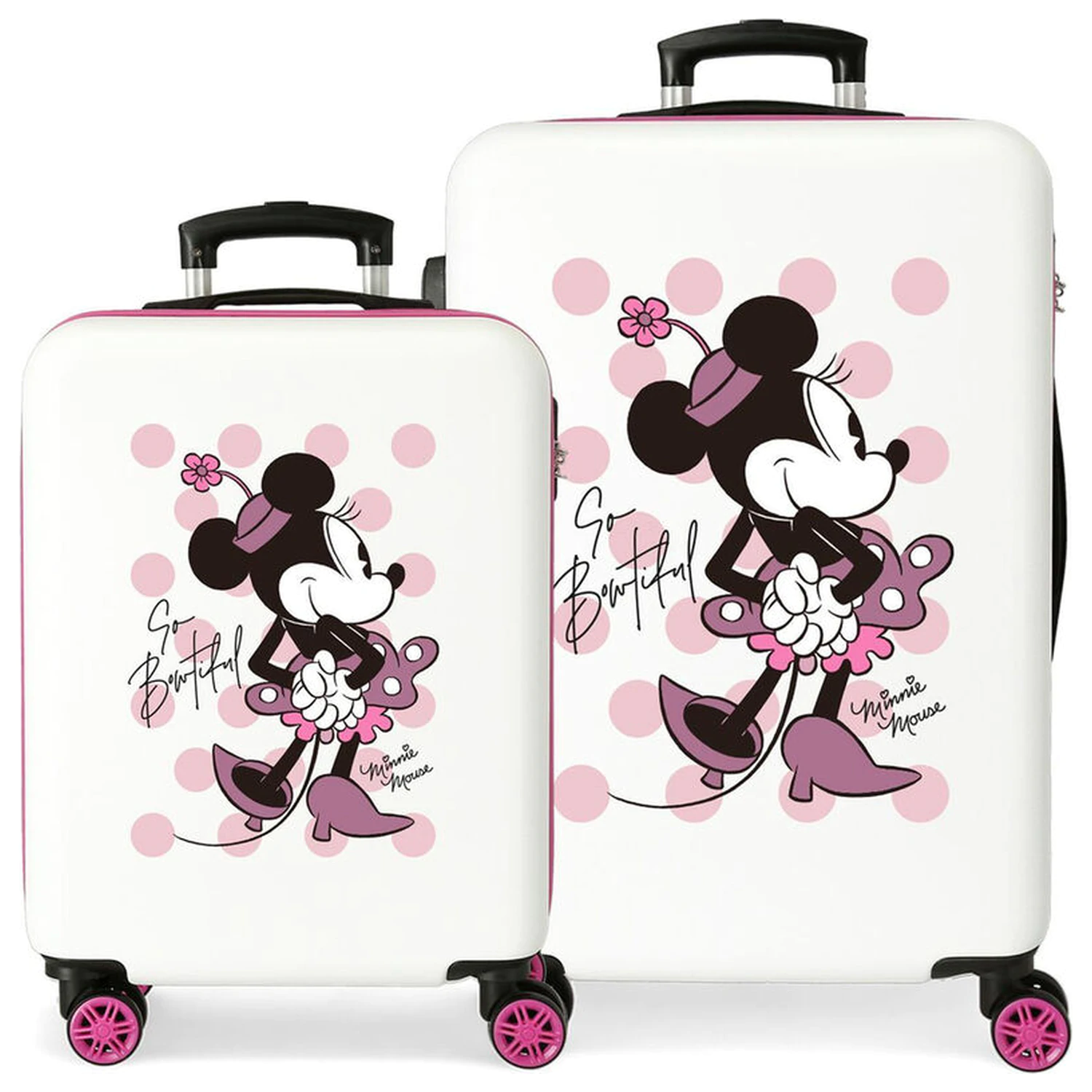 Disney Minnie Have A Good Time ABS 2-delni komplet vozičkov s kovčki 55/65 cm fotografija izdelka