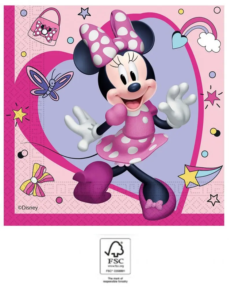 Disney Minnie Junior serviete 20 kosov 33x33 cm FSC fotografija izdelka