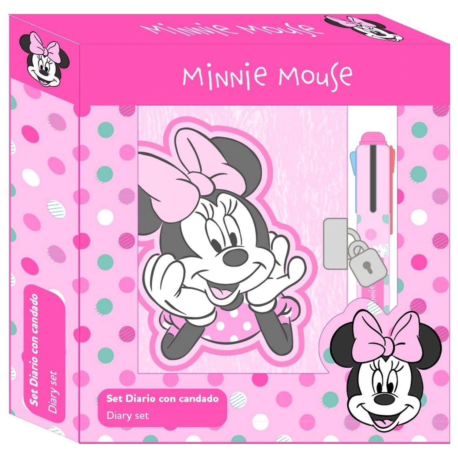 Disney Minnie Minty dnevnik + štiribarvno pisalo fotografija izdelka