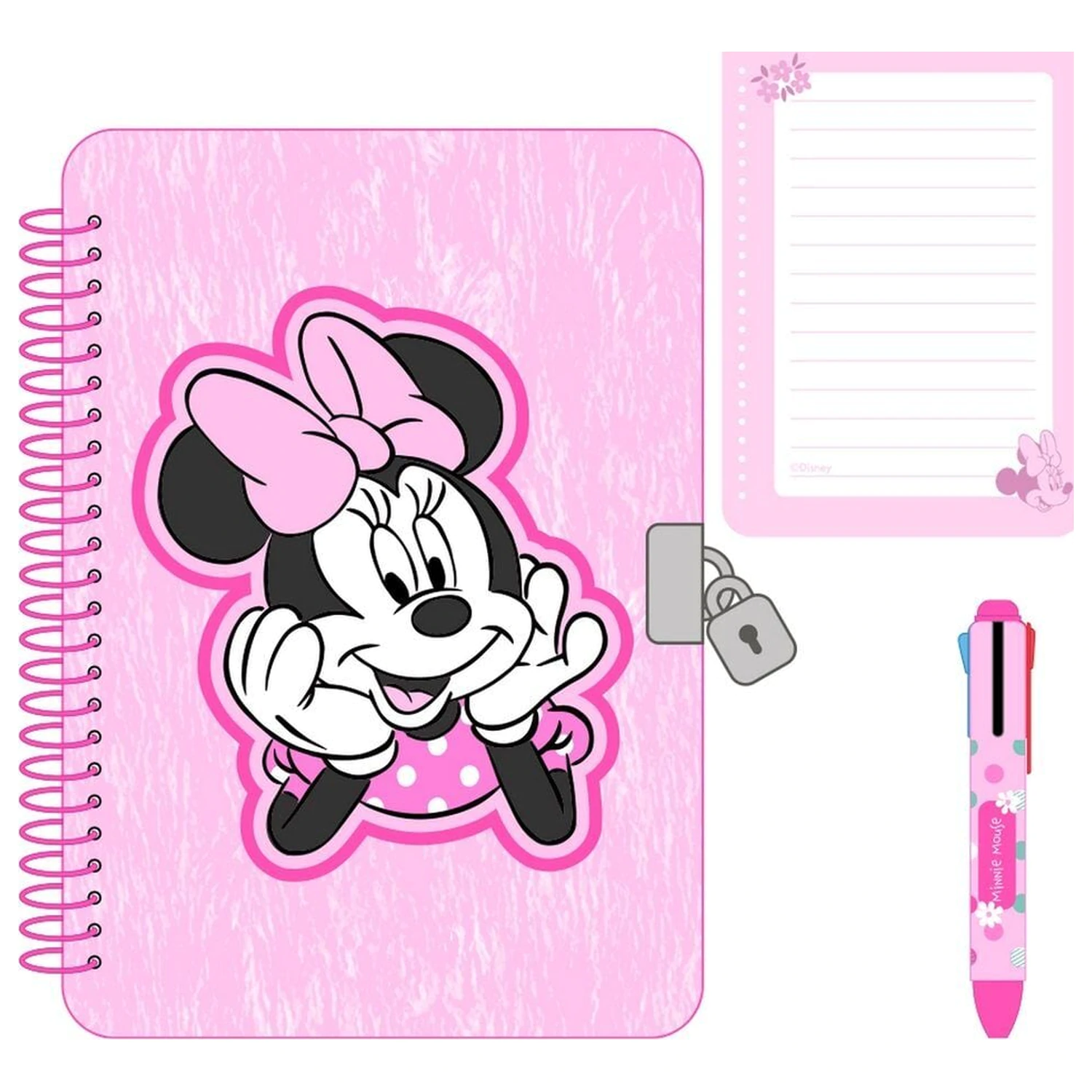 Disney Minnie Minty dnevnik + štiribarvno pisalo fotografija izdelka