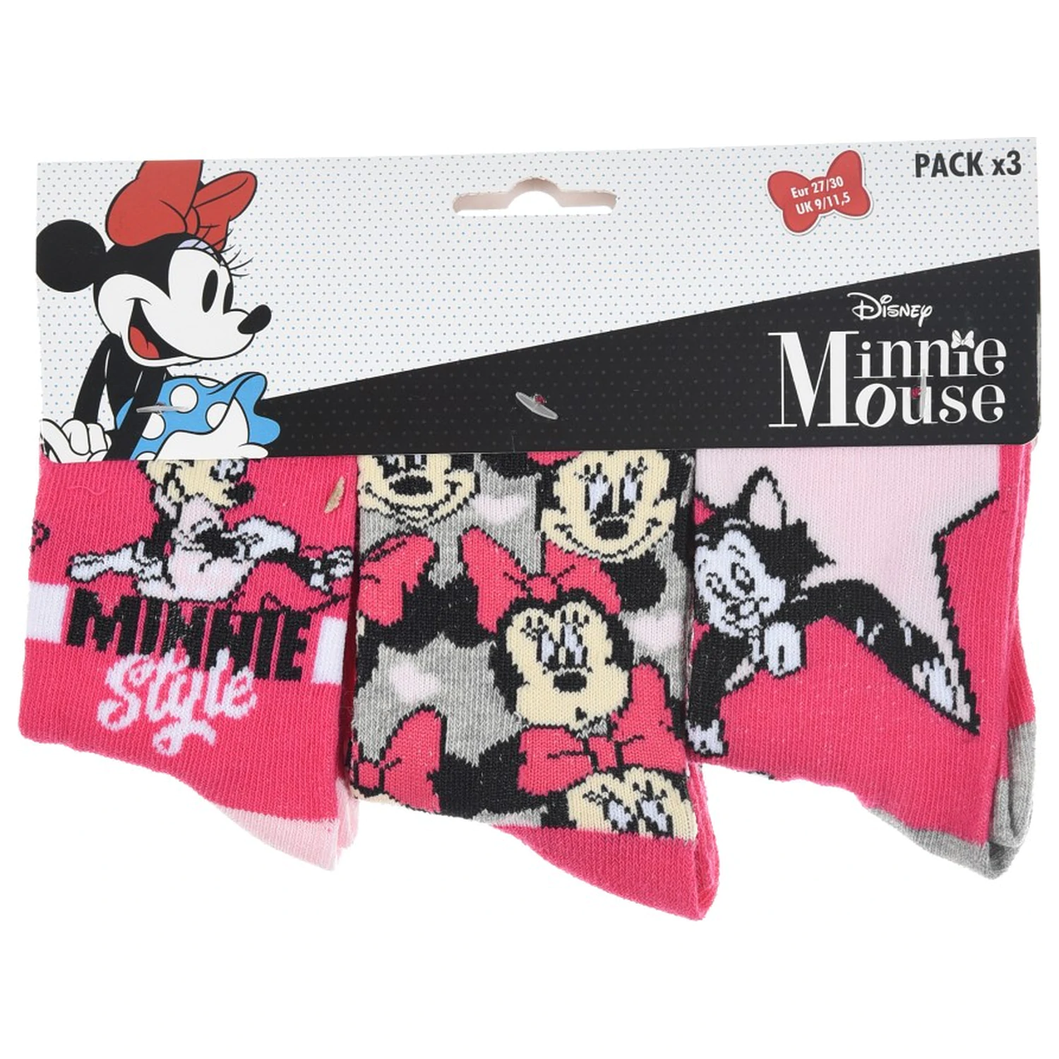 Disney Minnie Pink Style otroške nogavice 31/34 fotografija izdelka