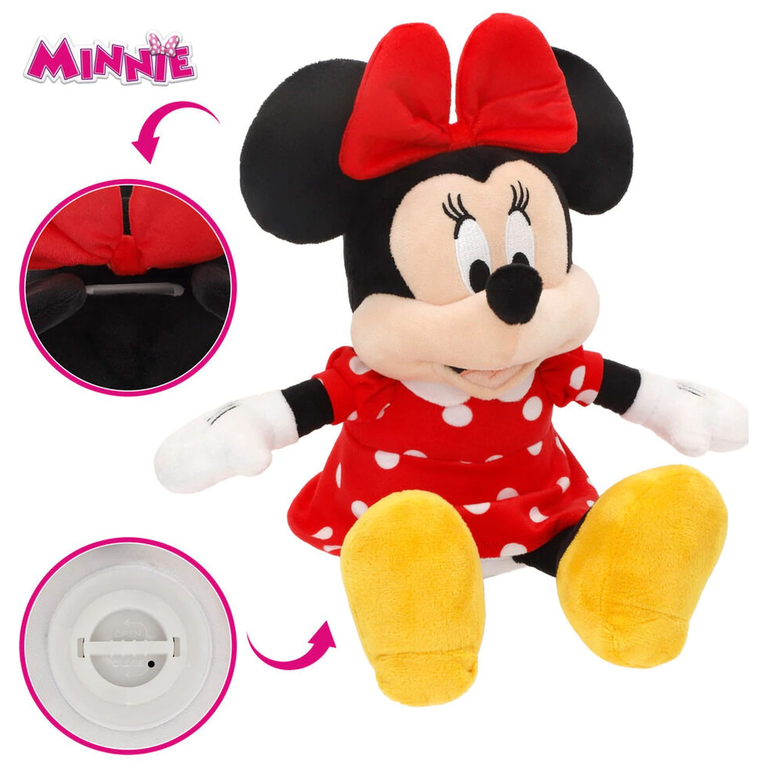Disney Minnie hranilnik plišasta igrača 20cm fotografija izdelka