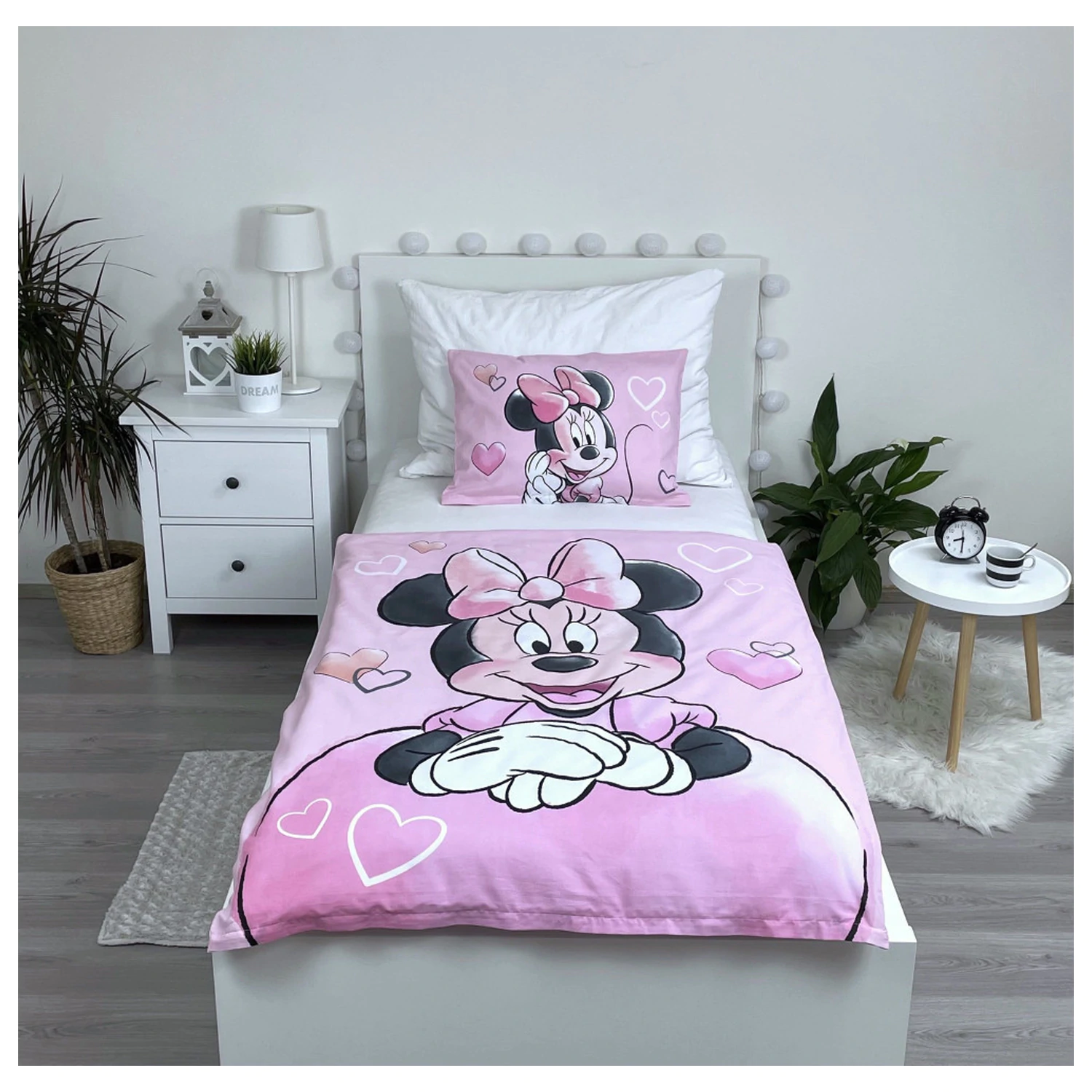 Disney Minnie Powder Pink Otroška, Predšolska Prevleka za odejo fotografija izdelka