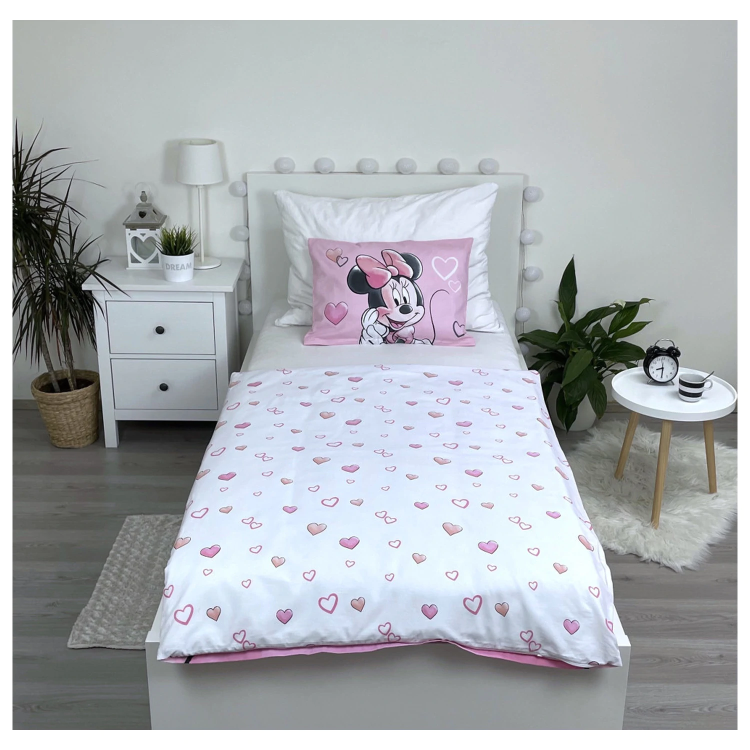 Disney Minnie Powder Pink Otroška, Predšolska Prevleka za odejo fotografija izdelka