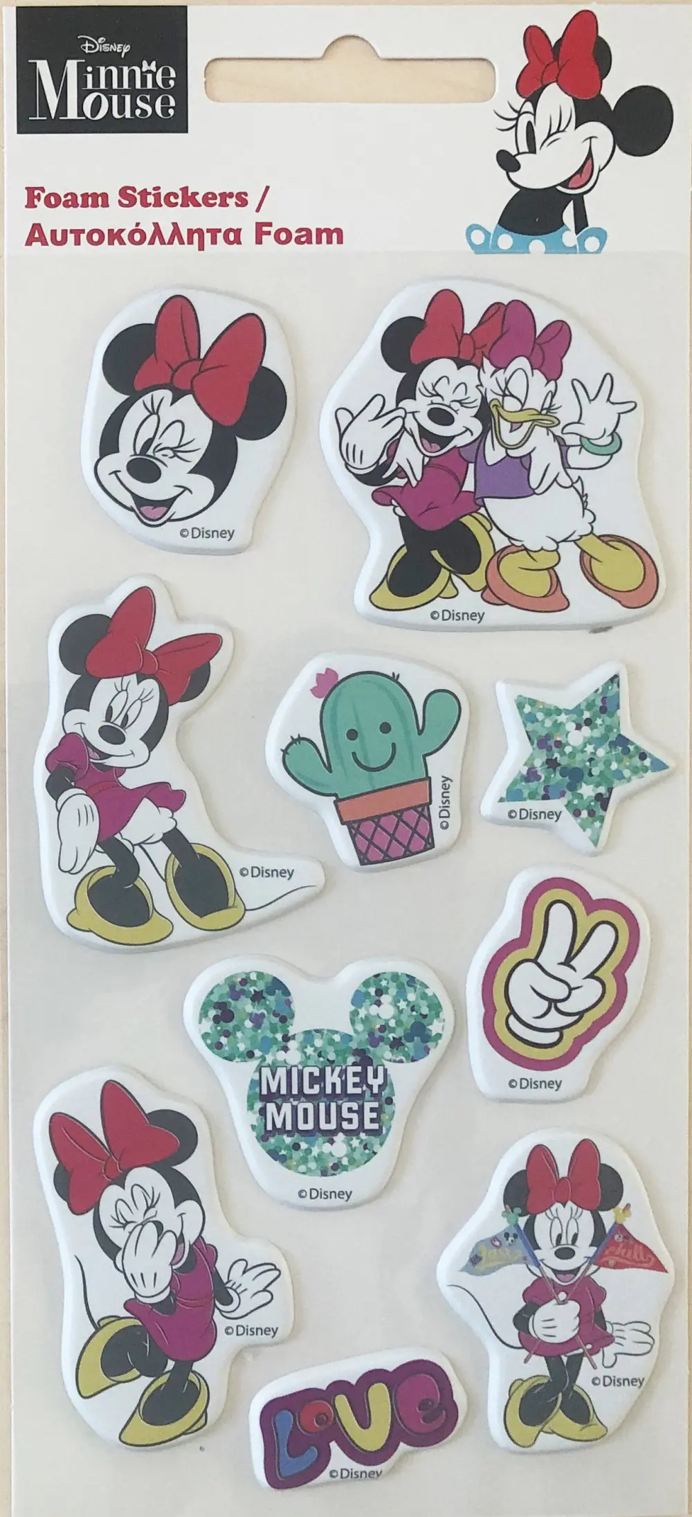 Disney Minnie komplet penastih gobastih nalepk fotografija izdelka