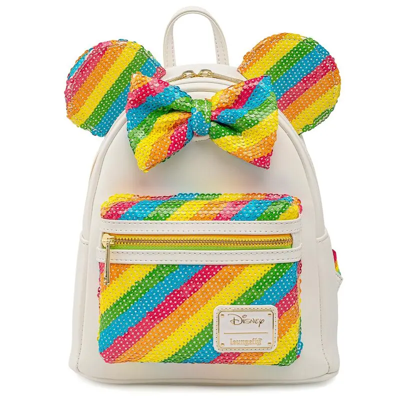 Loungefly Disney Minnie Rainbow nahrbtnik 26 cm fotografija izdelka