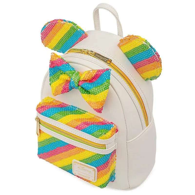 Loungefly Disney Minnie Rainbow nahrbtnik 26 cm fotografija izdelka