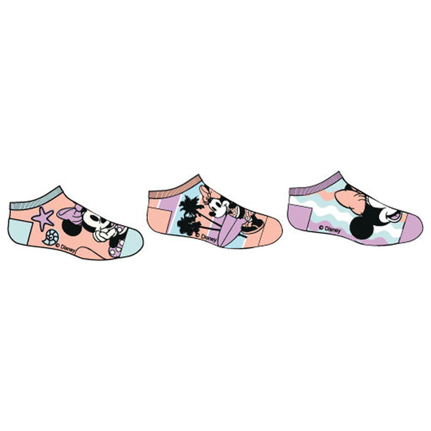 Disney Minnie Seaside otroške skrivne nogavice 23/26 fotografija izdelka