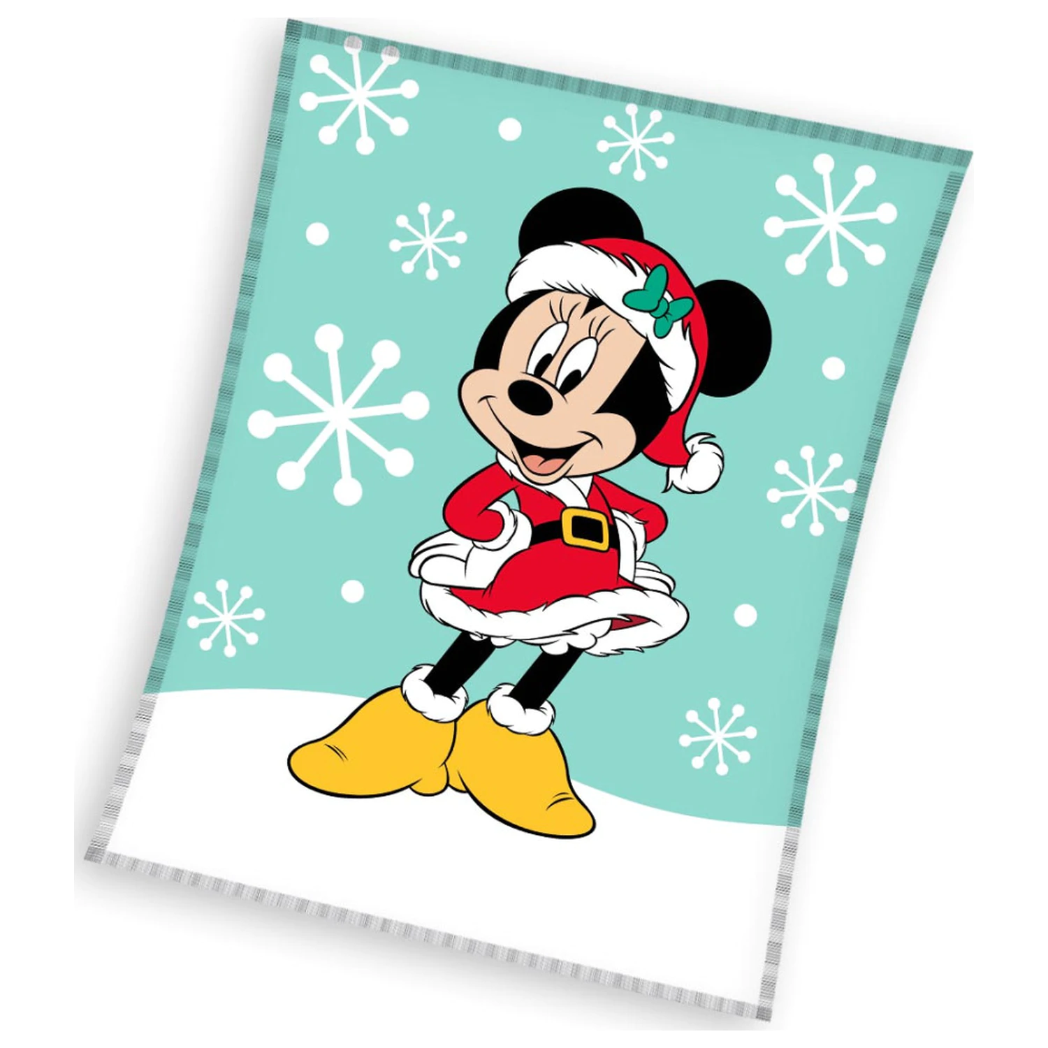 Disney Minnie Snow Christmas odeja iz flisa fotografija izdelka