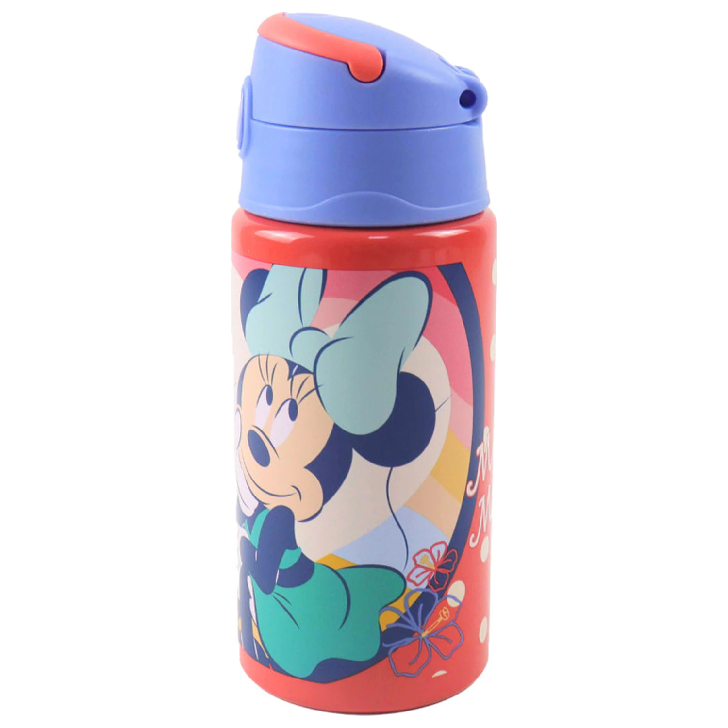 Disney Minnie Summer aluminijasta slamica steklenica za vodo s kavljem 500 ml fotografija izdelka