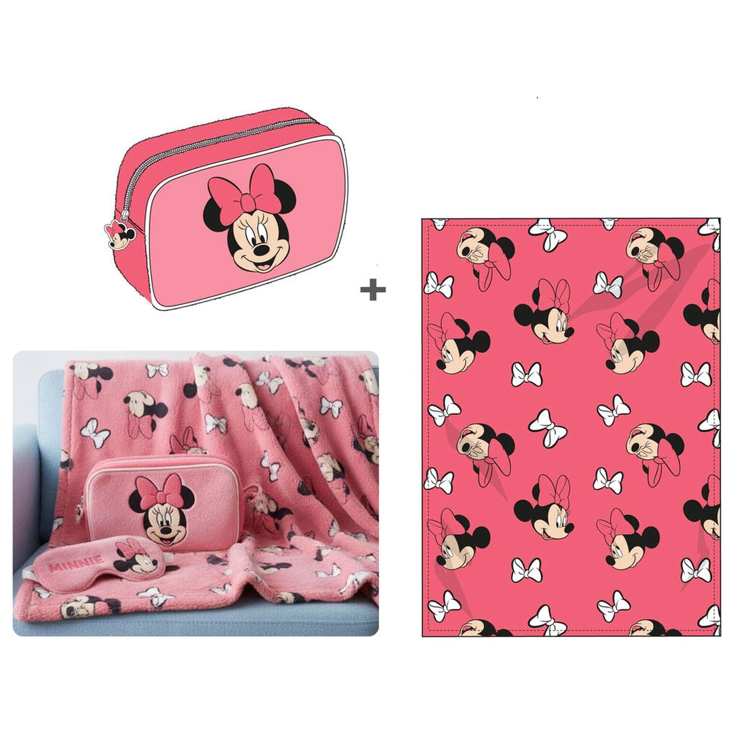 Disney Minnie set odeja + prevleka 100x140cm fotografija izdelka
