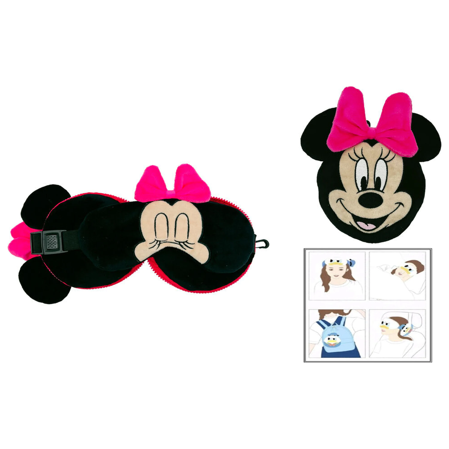Disney Minnie potovalna blazina + maska fotografija izdelka