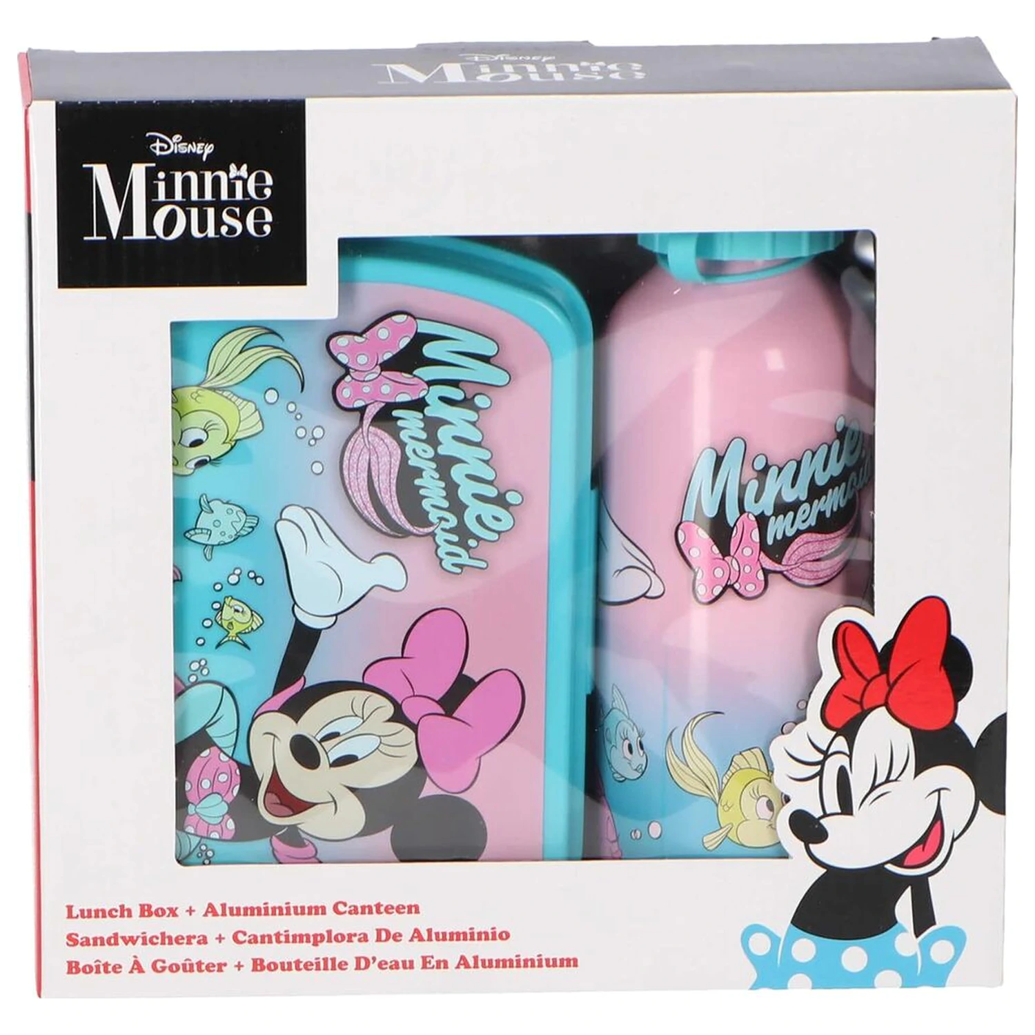 Disney Minnie škatla za malico + aluminijasta steklenica set 500ml fotografija izdelka