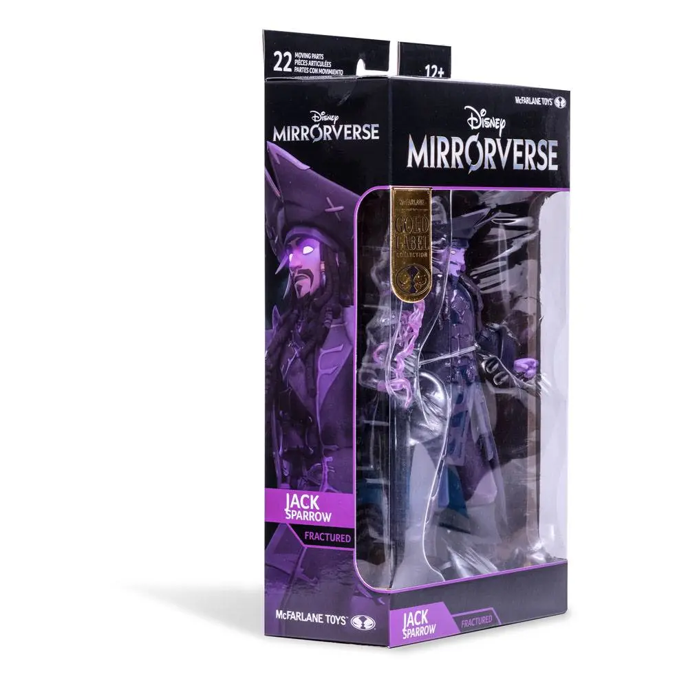 Disney Mirrorverse akcijska figura Jack Sparrow Fractured Gold Label Series 18 cm fotografija izdelka