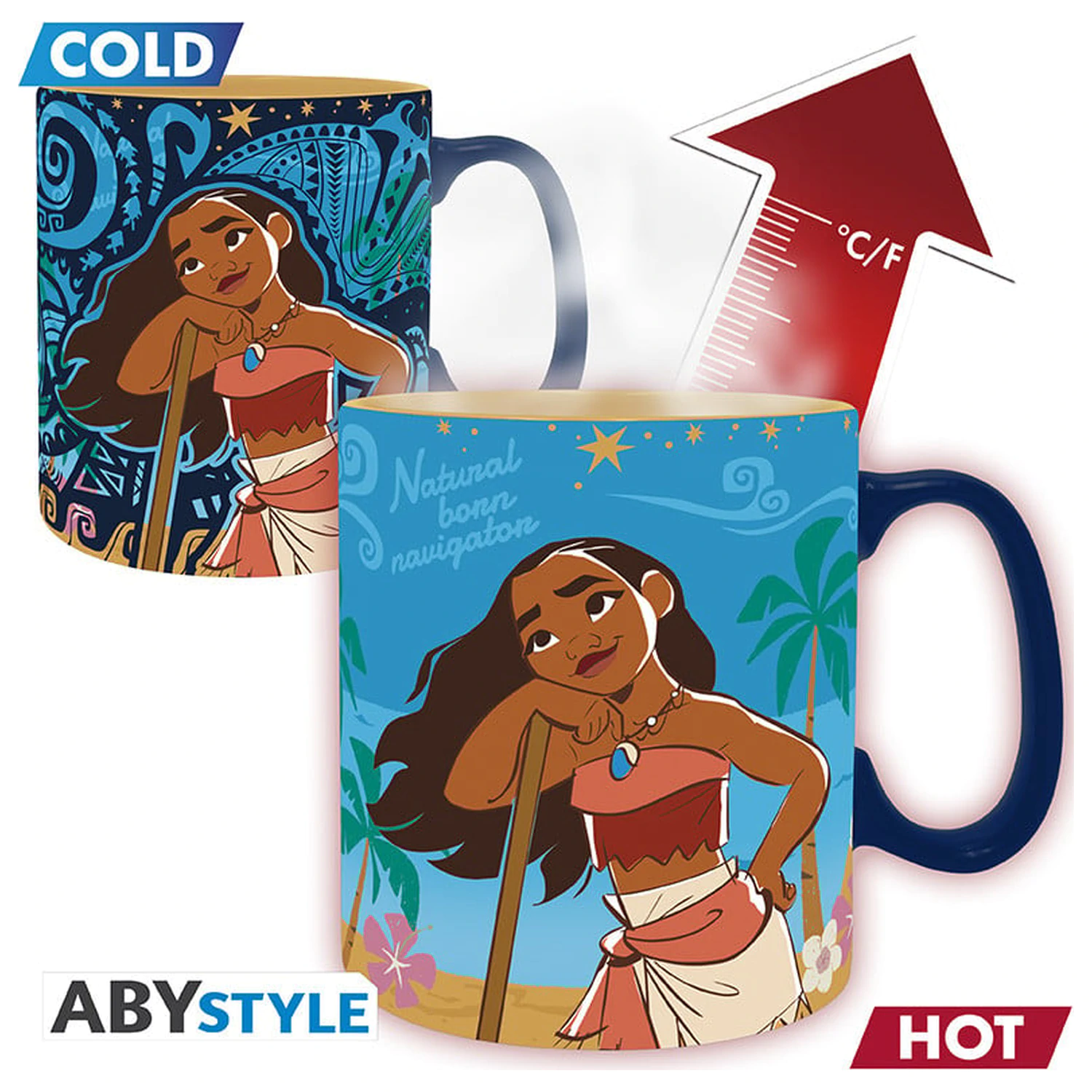 Disney Moana & Friends Skodelica, ki spreminja barvo s toploto, 460ml fotografija izdelka