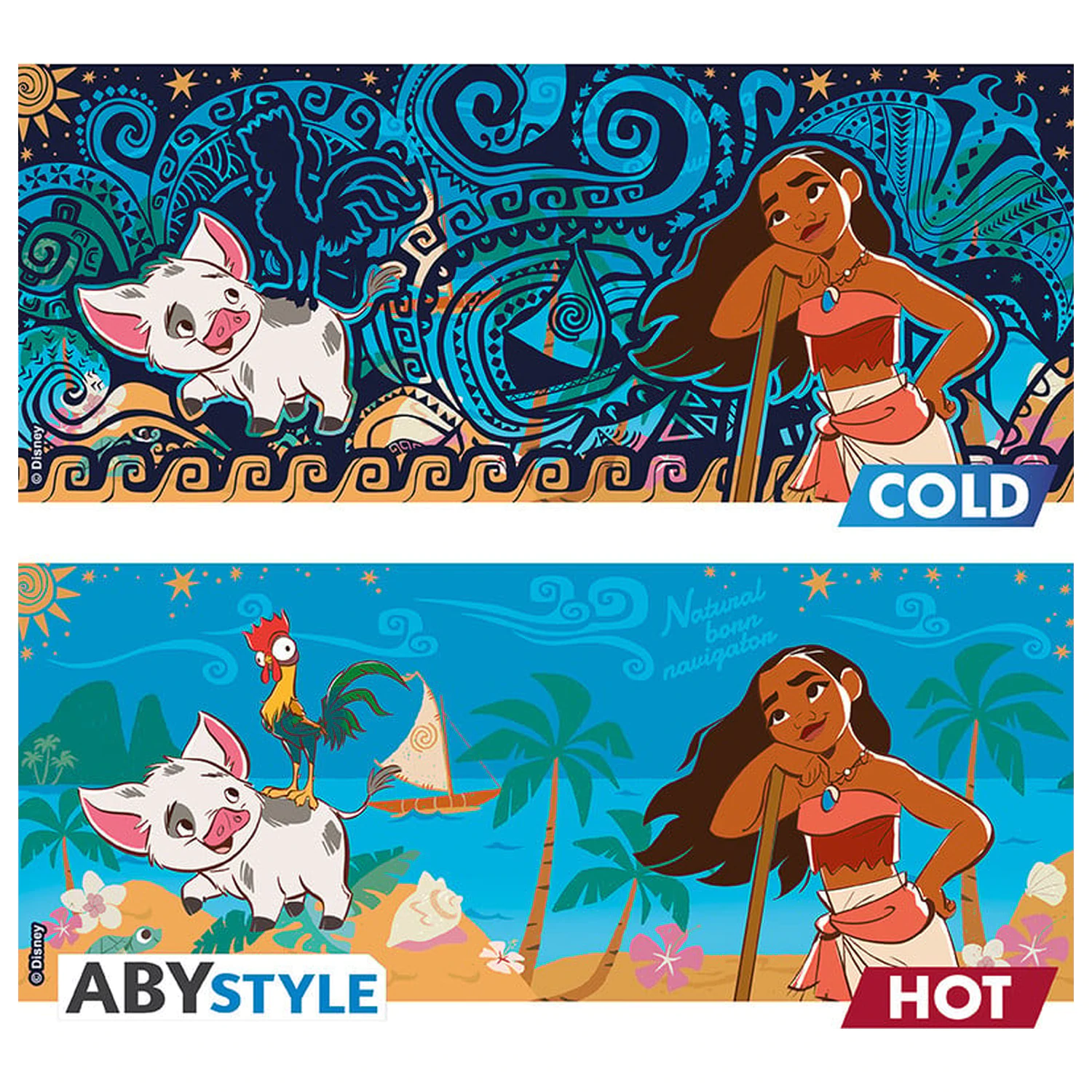 Disney Moana & Friends Skodelica, ki spreminja barvo s toploto, 460ml fotografija izdelka