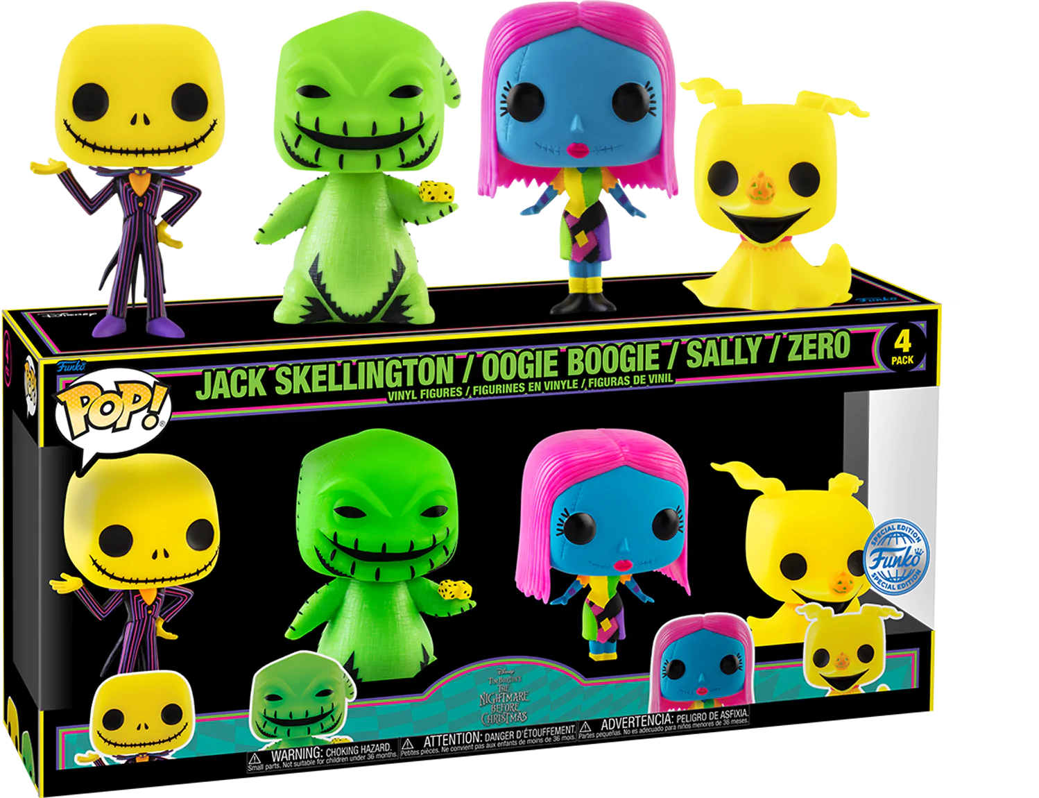 Disney POP! Movies Vinil Figura Set 4-pack Nightmare before Christmas (EMEA) 9 cm fotografija izdelka