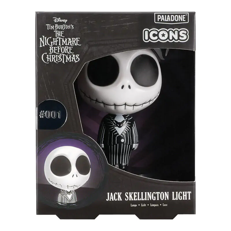 Disney Nightmare Before Christmas Jack Skellington Icons svetilka 10 cm fotografija izdelka