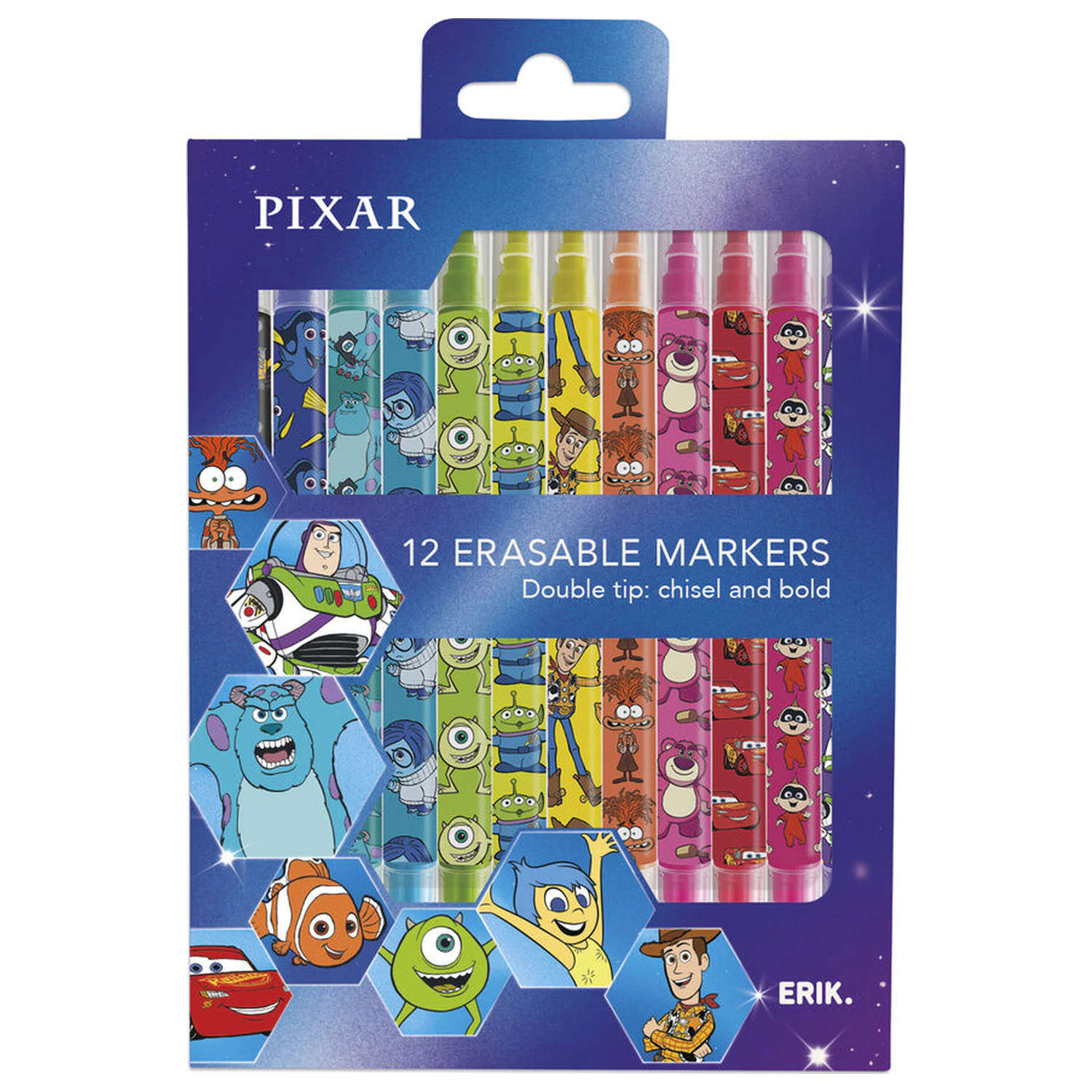 Disney Pixar set 12 izbrisljivih flomastrov fotografija izdelka